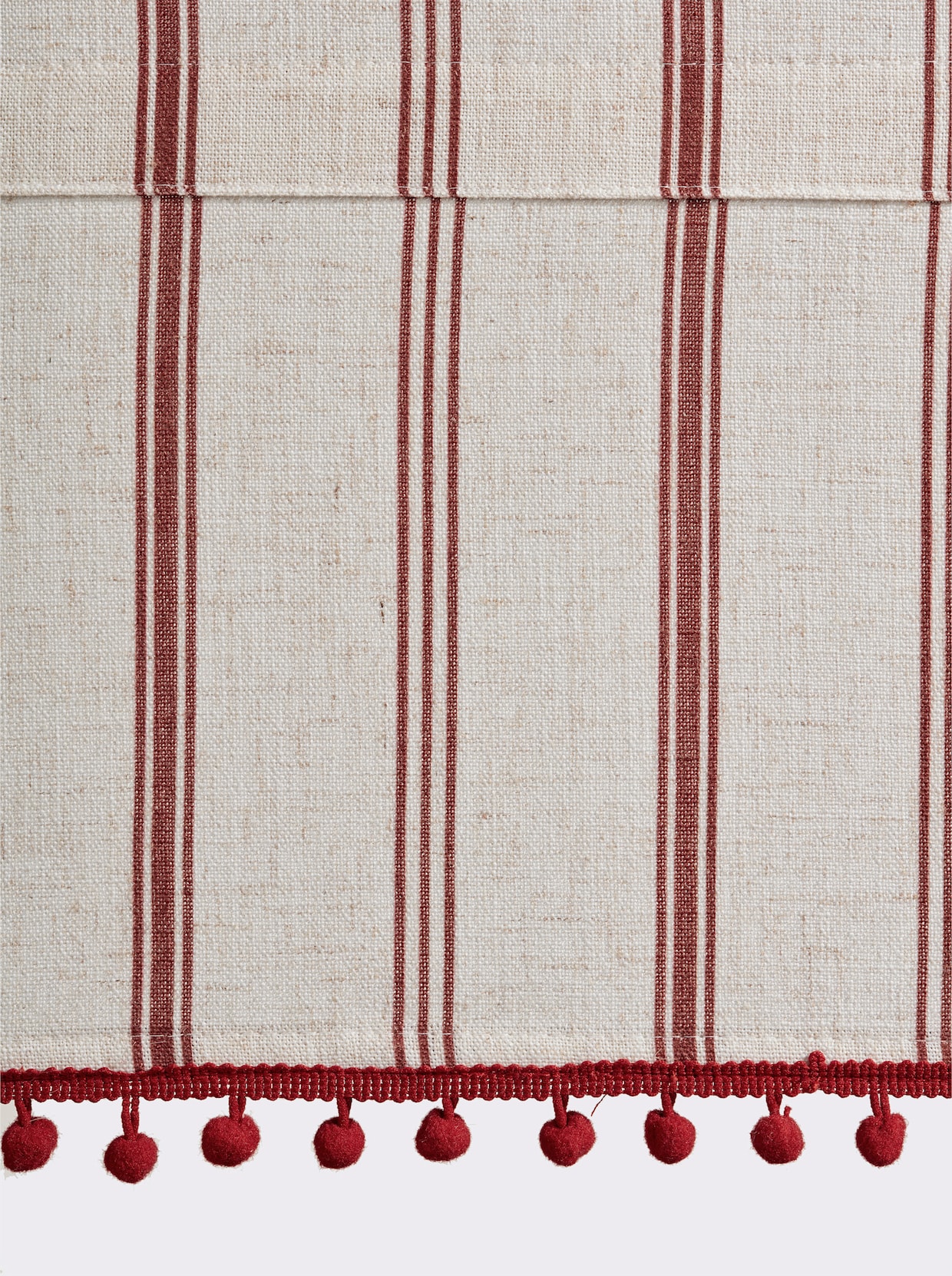 heine home vouwgordijn - naturel/rood