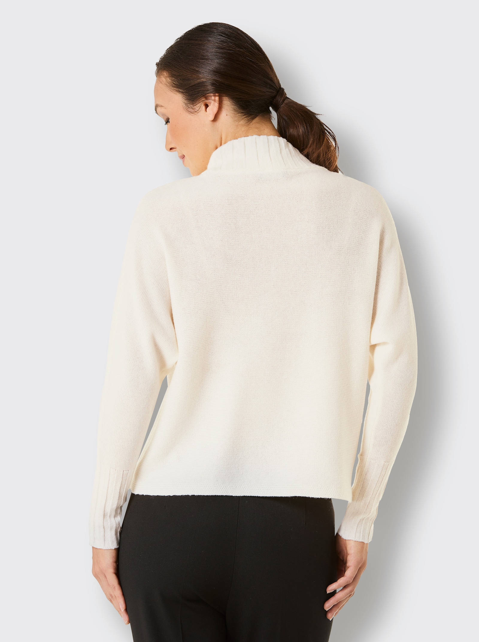 CREATION L PREMIUM Wollen trui met kasjmier - ecru