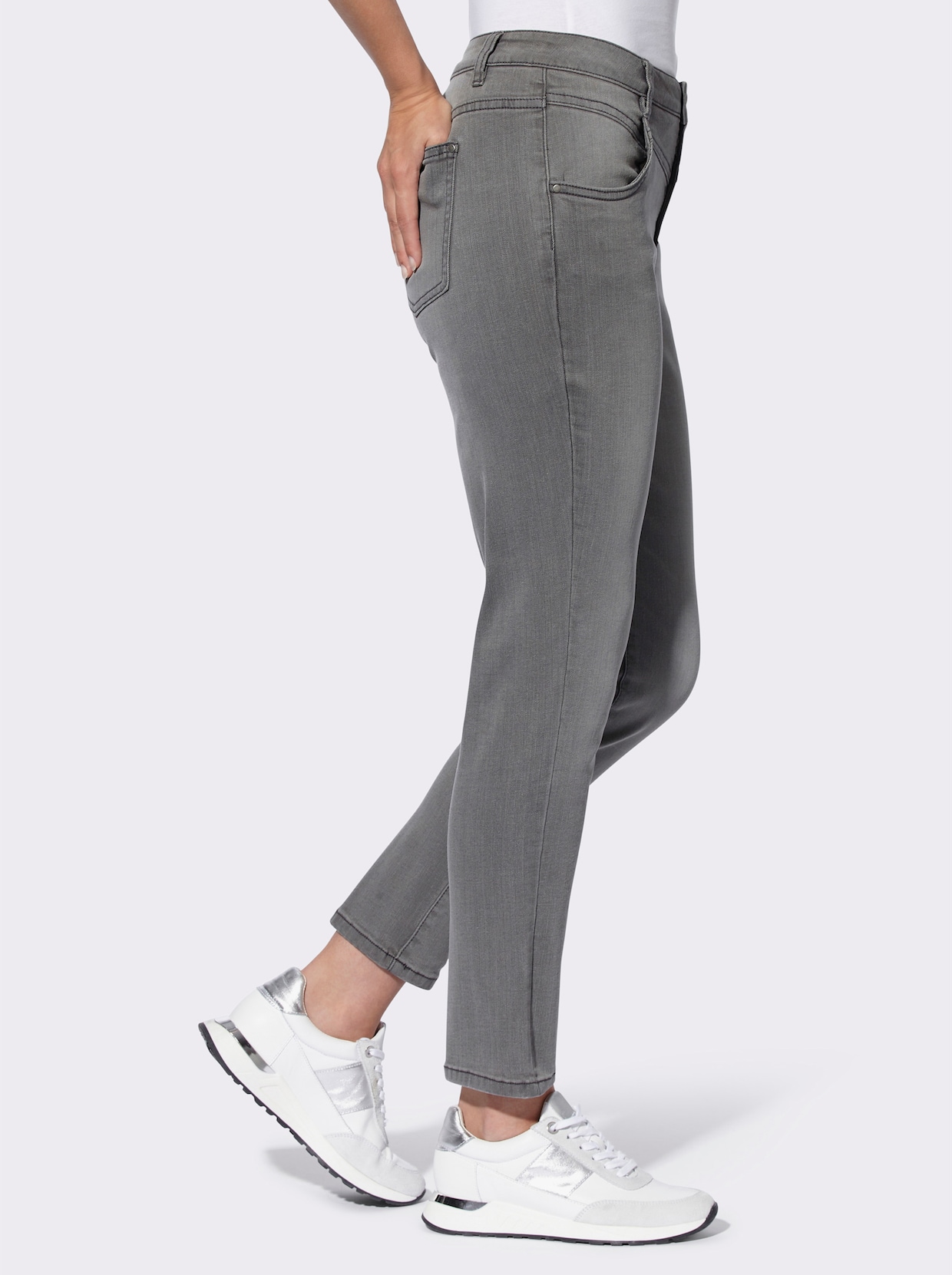 heine 7/8-Jeans - light grey-denim