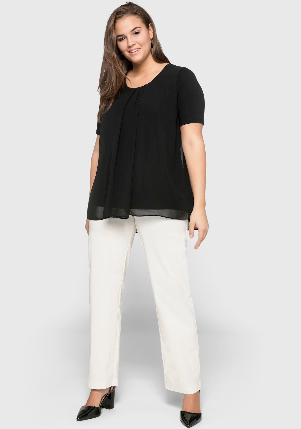sheego Blouseshirt - zwart
