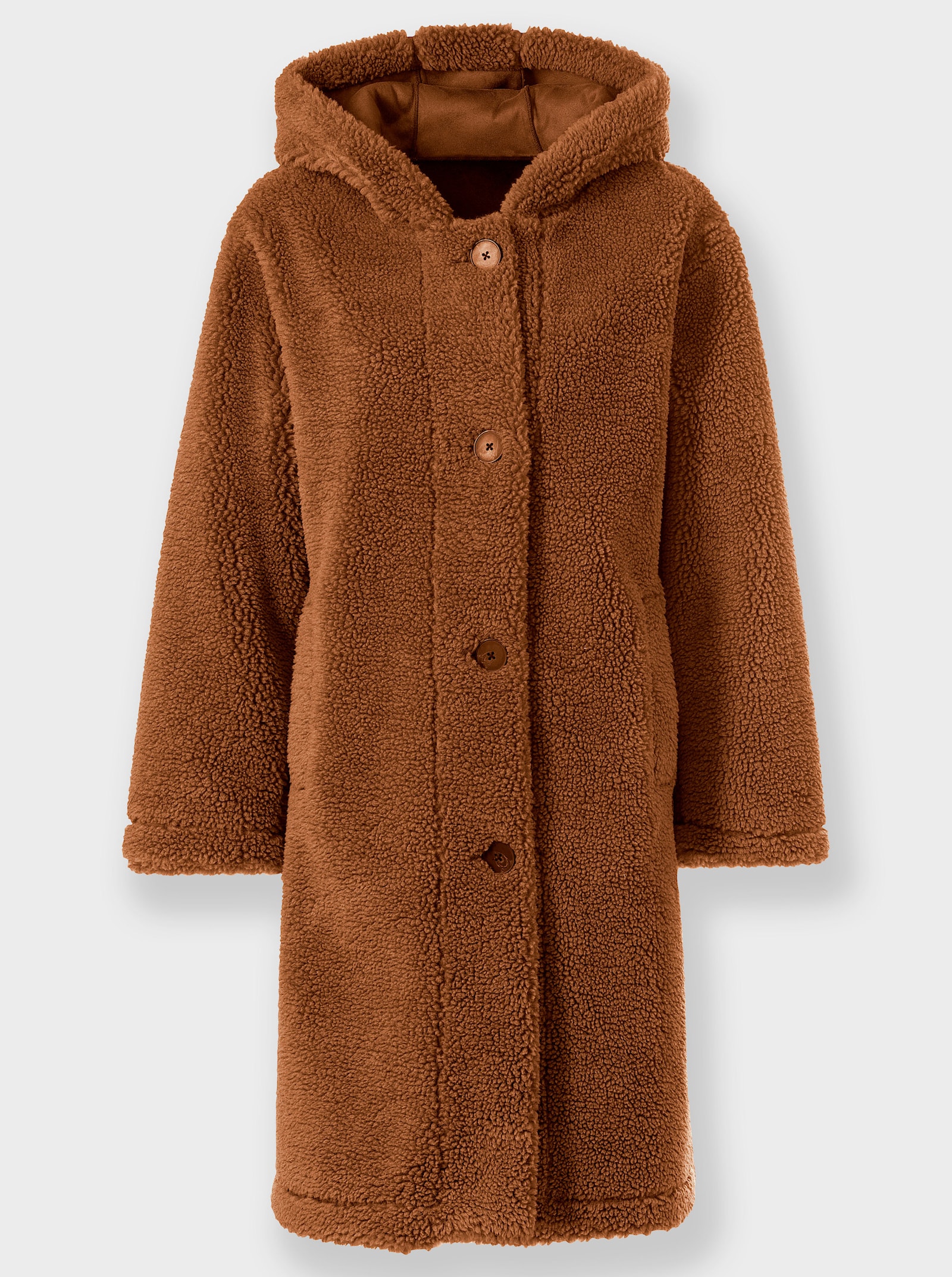 heine Manteau polaire avec patte de boutonnage - ambre