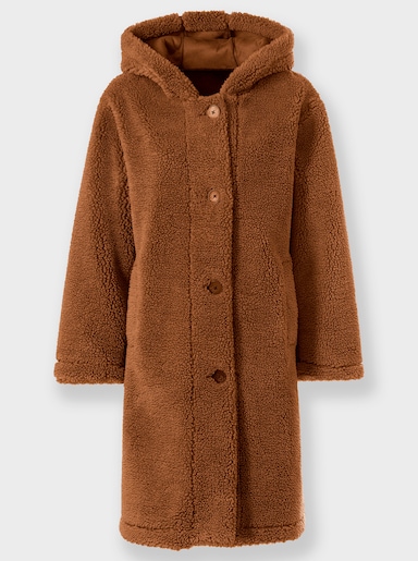 heine Fleecemantel - cognac