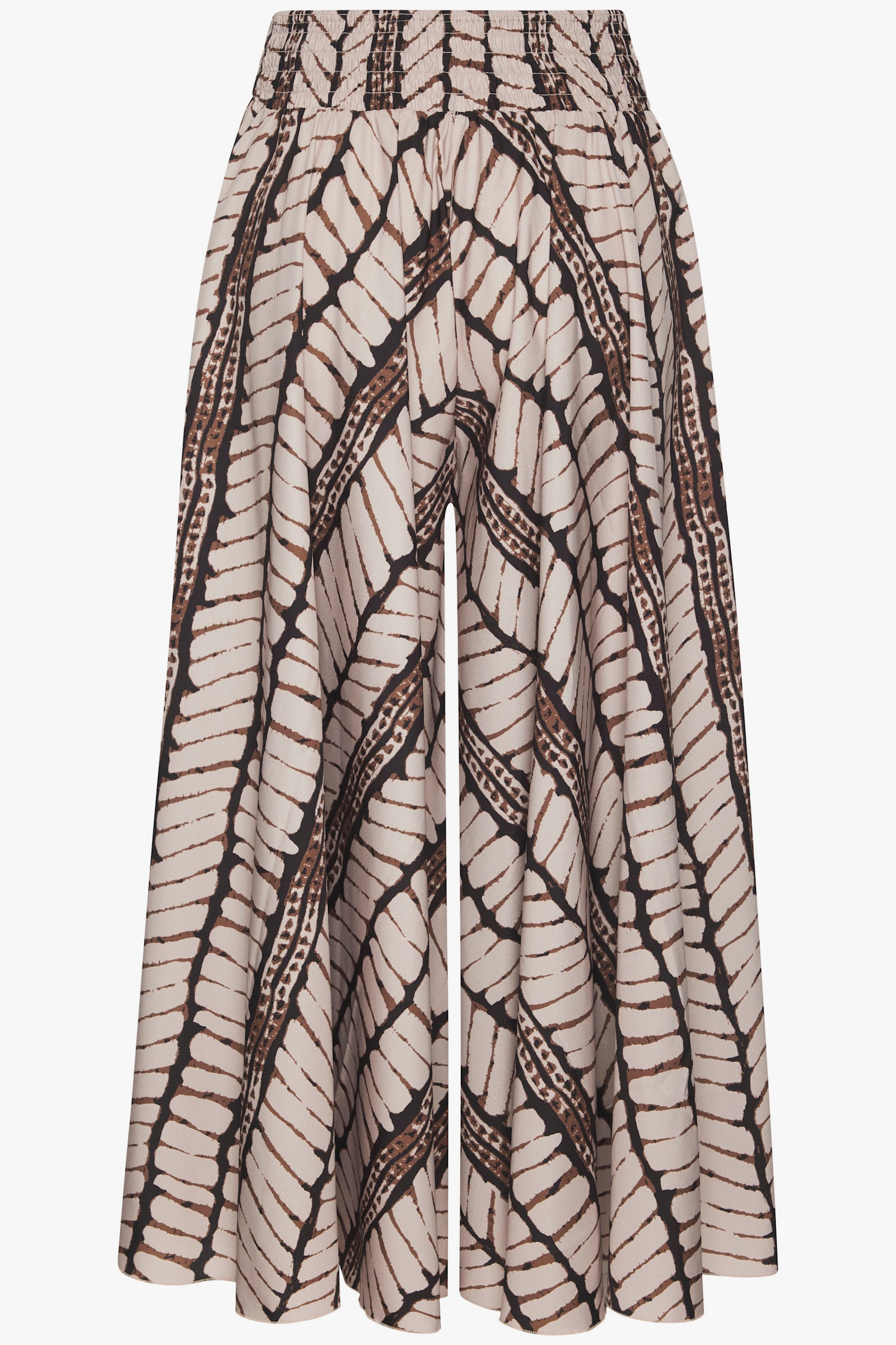 LASCANA Hosenrock - beige-braun bedruckt