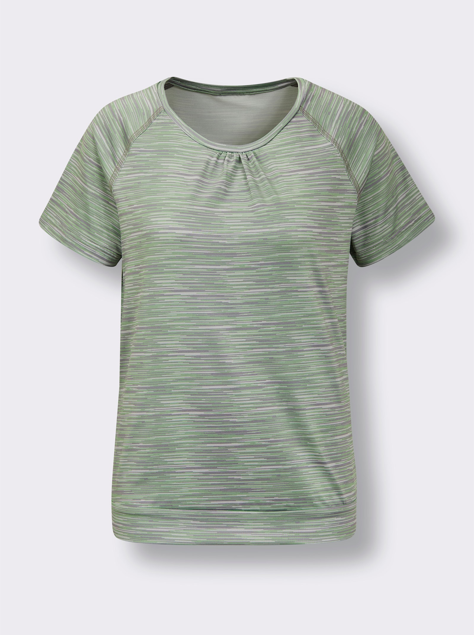 Catamaran Sports Funktionsshirt mit Raffungen - apfel-meliert