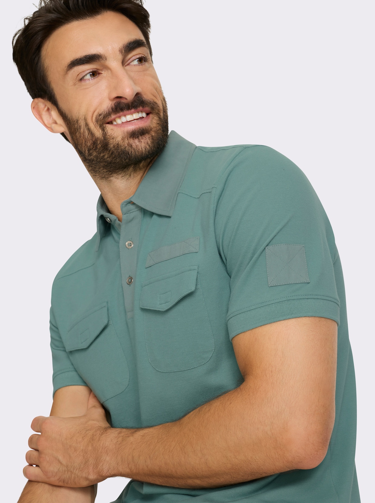 Marco Donati Kurzarmshirt - jade