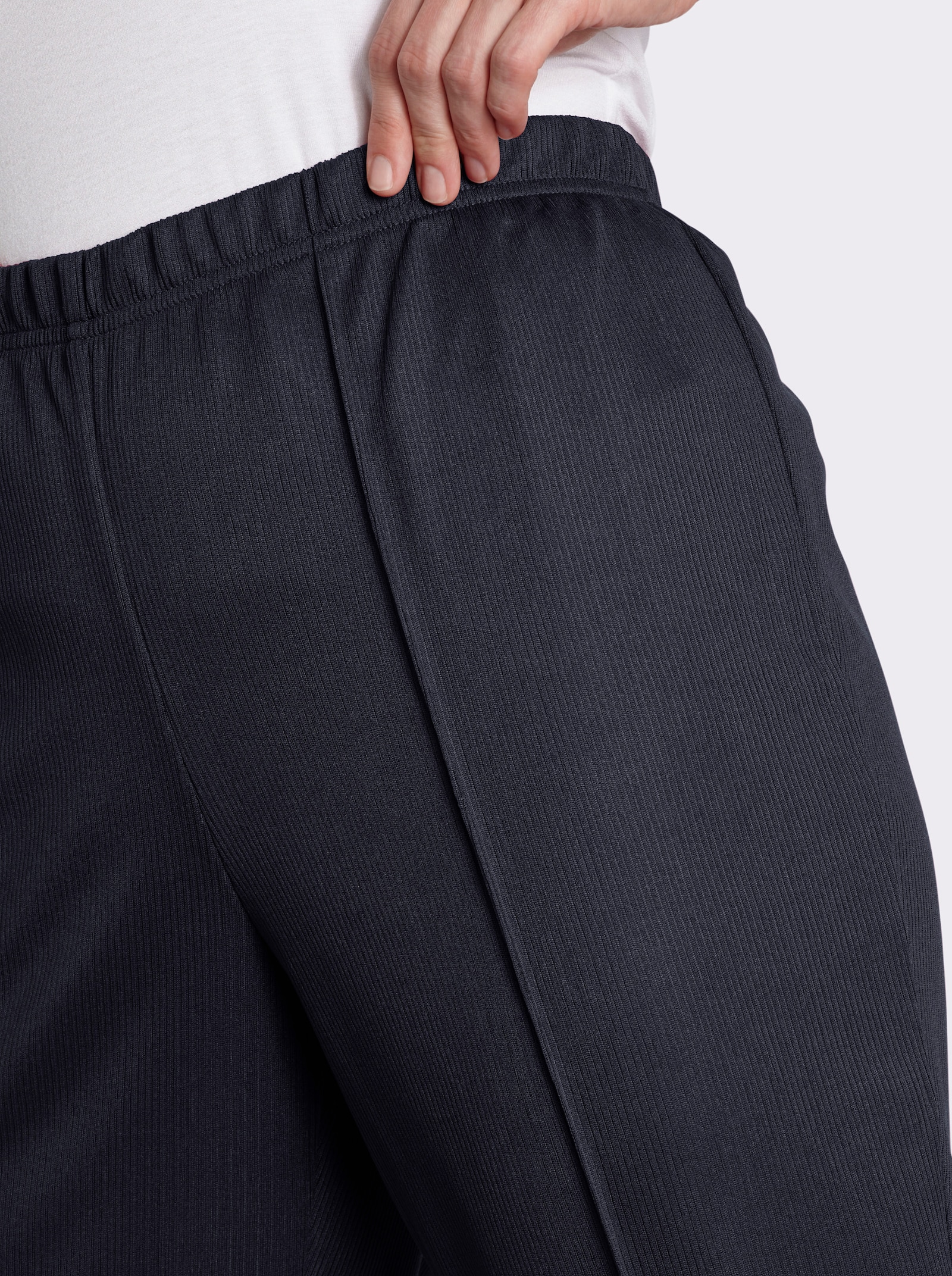 Hose mit Ripp-Struktur - marine