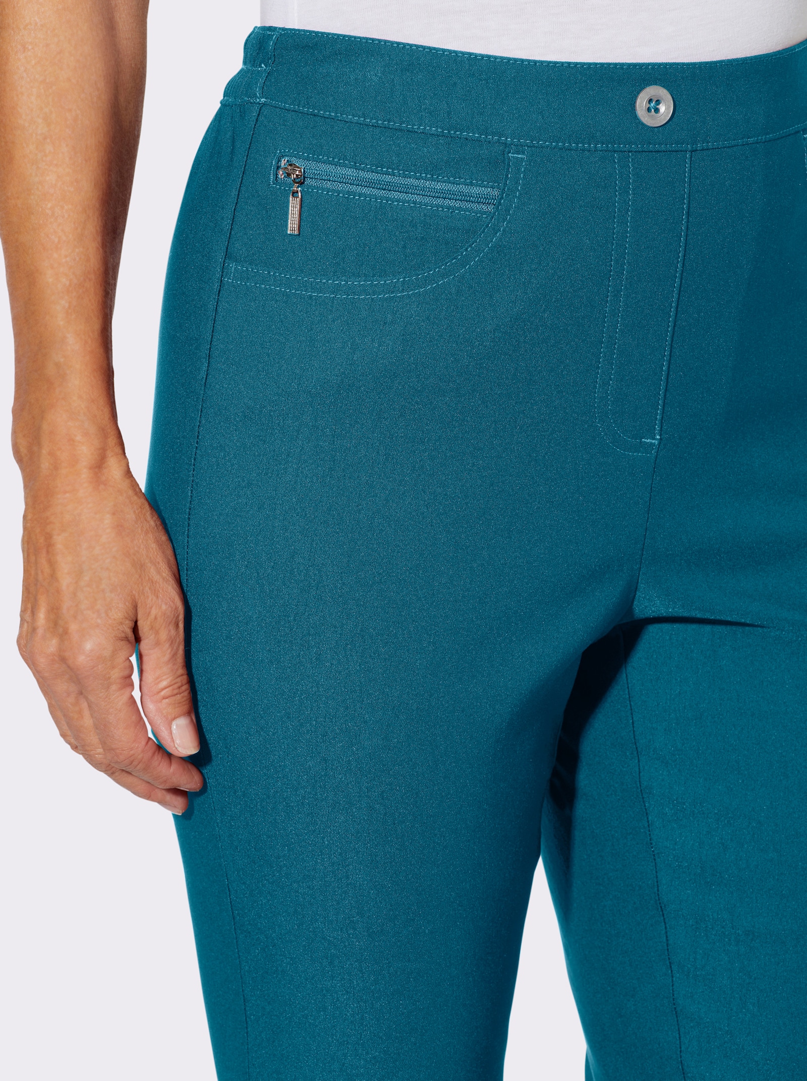 Bengalinhose mit Zierreißverschlüssen - aquapetrol