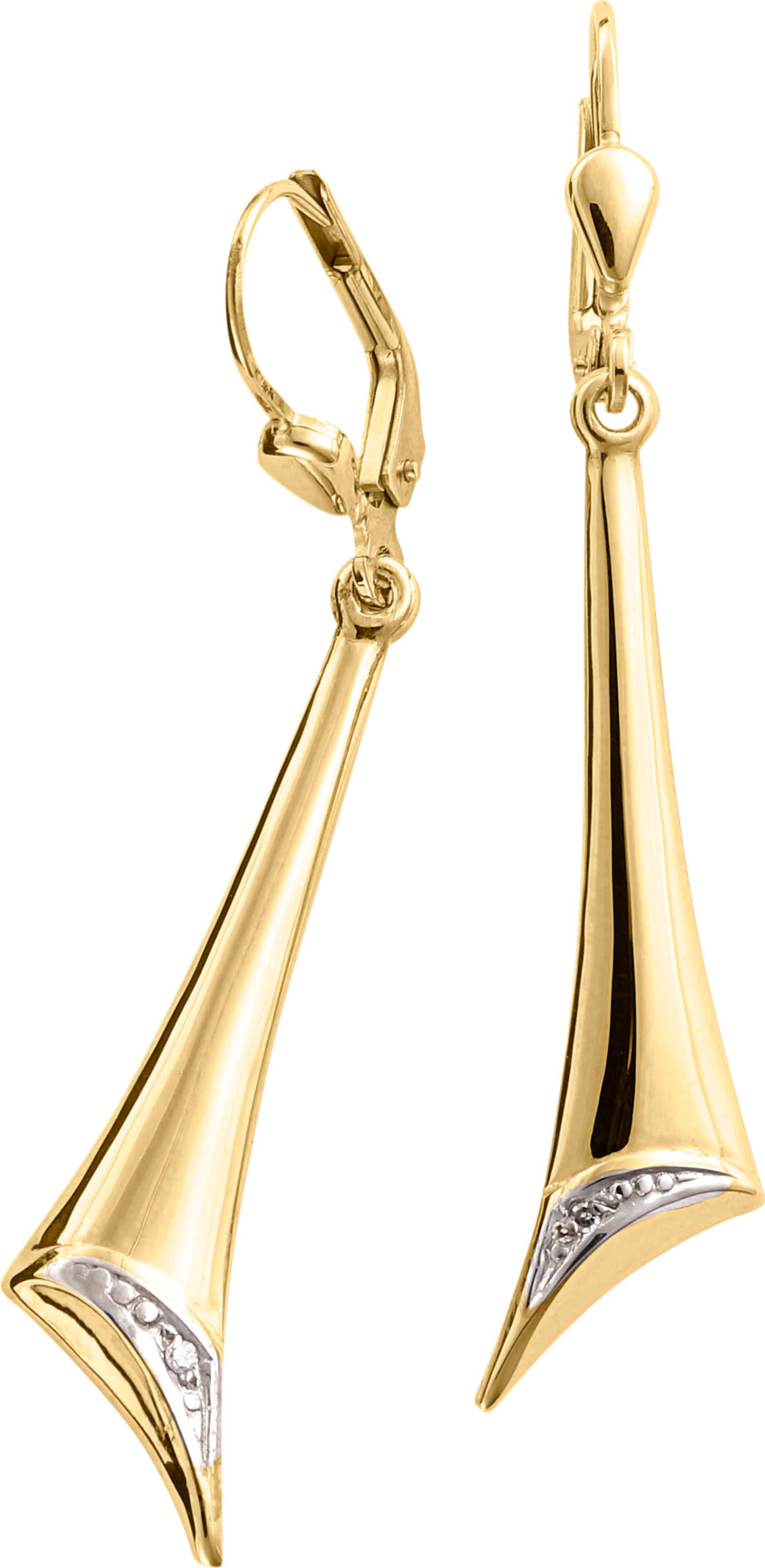 Gold von günstig Kaufen-Ohrhänger in Gelbgold 375 von heine. Ohrhänger in Gelbgold 375 von heine <![CDATA[Ein wertvolles Accessoire ist dieser Ohrhänger aus Gelbgold 375. 2 Diamanten. Rhodiniert. Sichere Klappbrisur.]]>. 