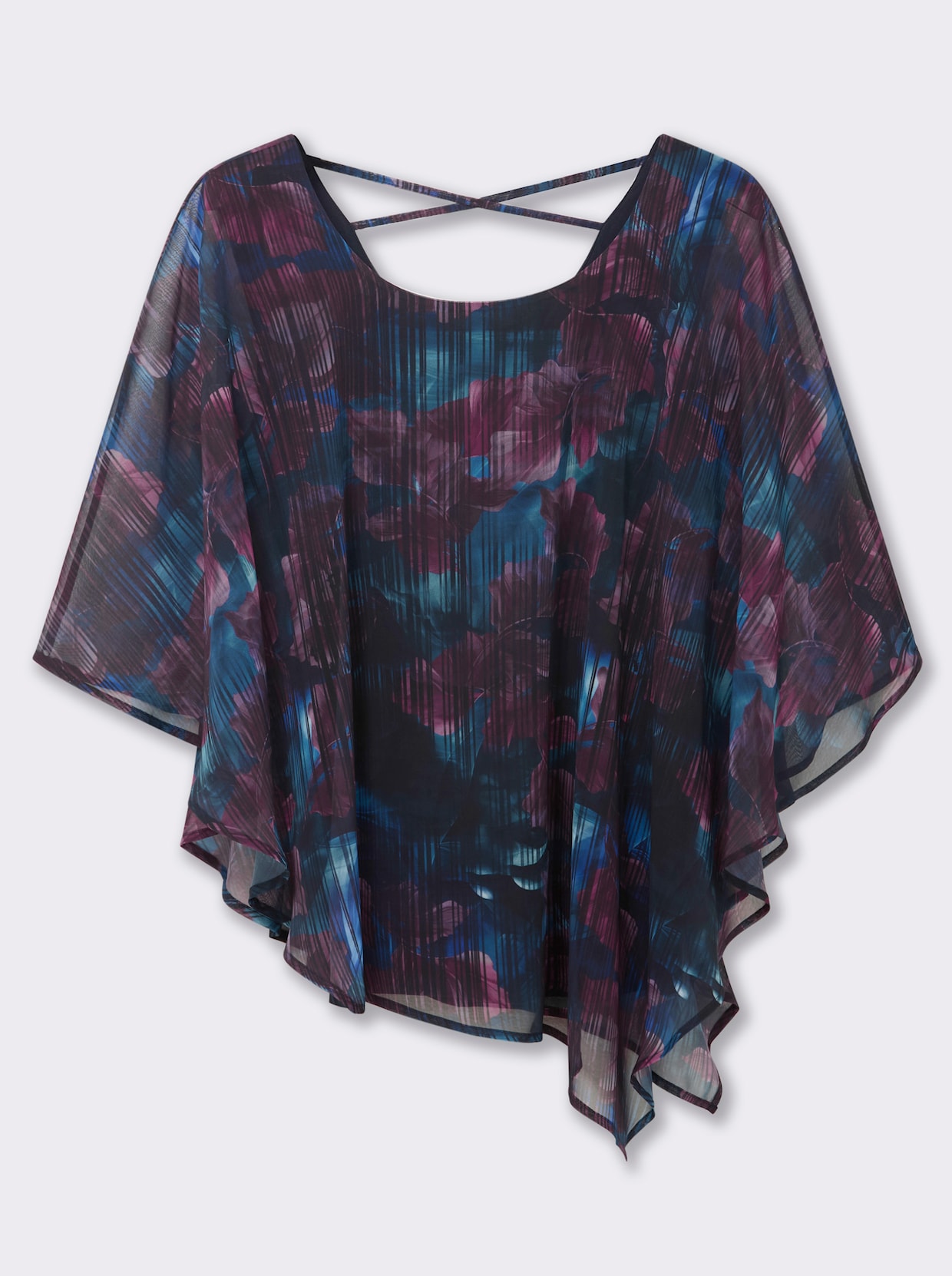 sheego Tunika - tiefblau-bedruckt
