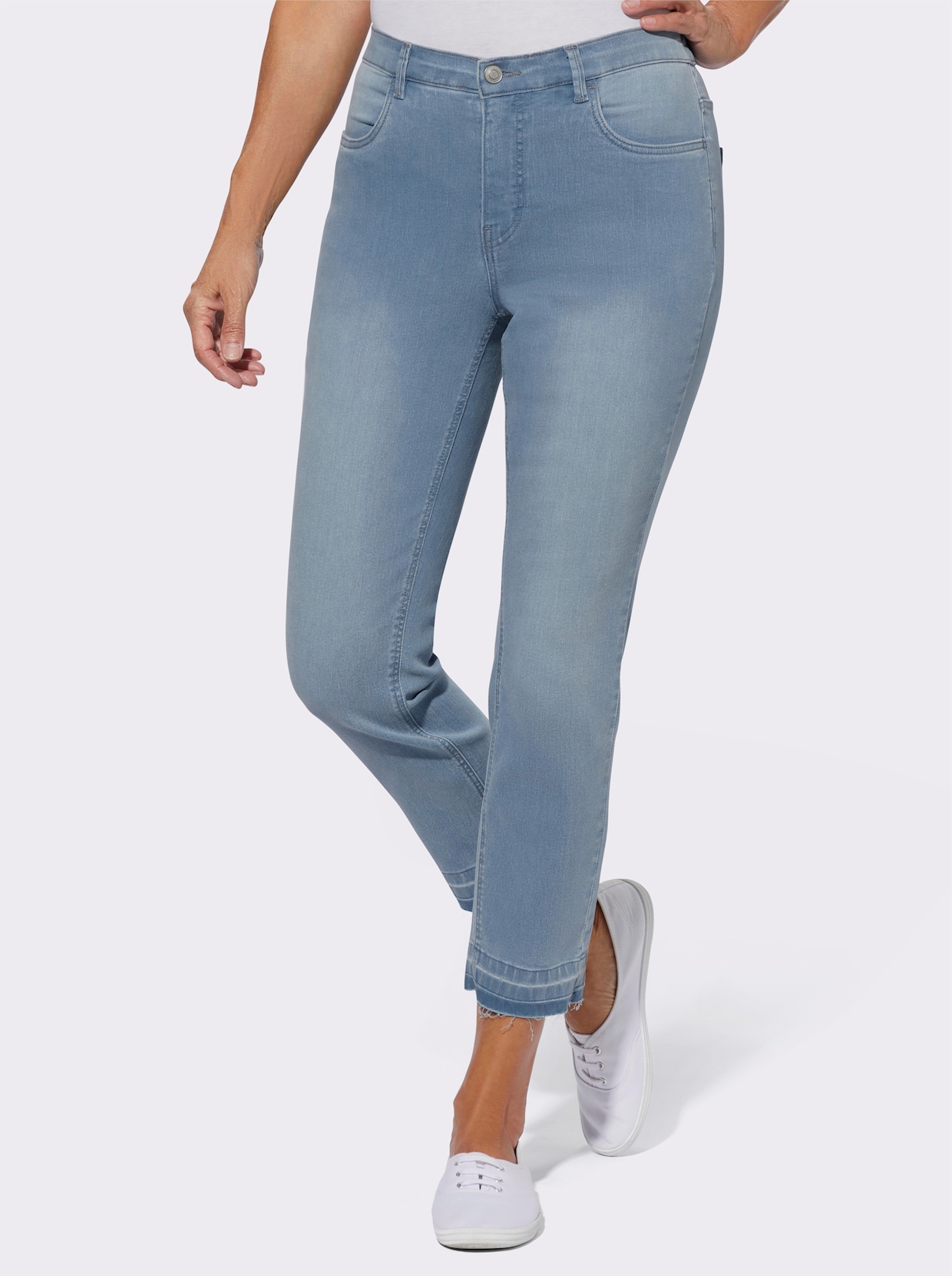 Ankle jeans - blue-bleached