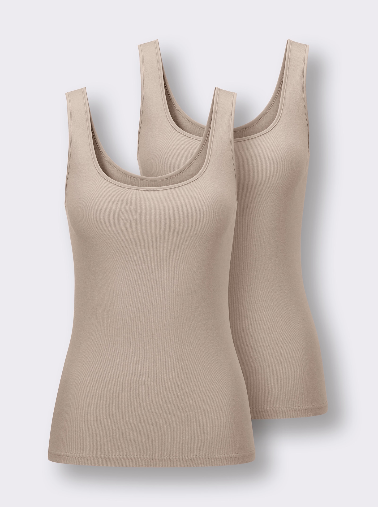 Nina von C. Hemd in set van 2 - zand