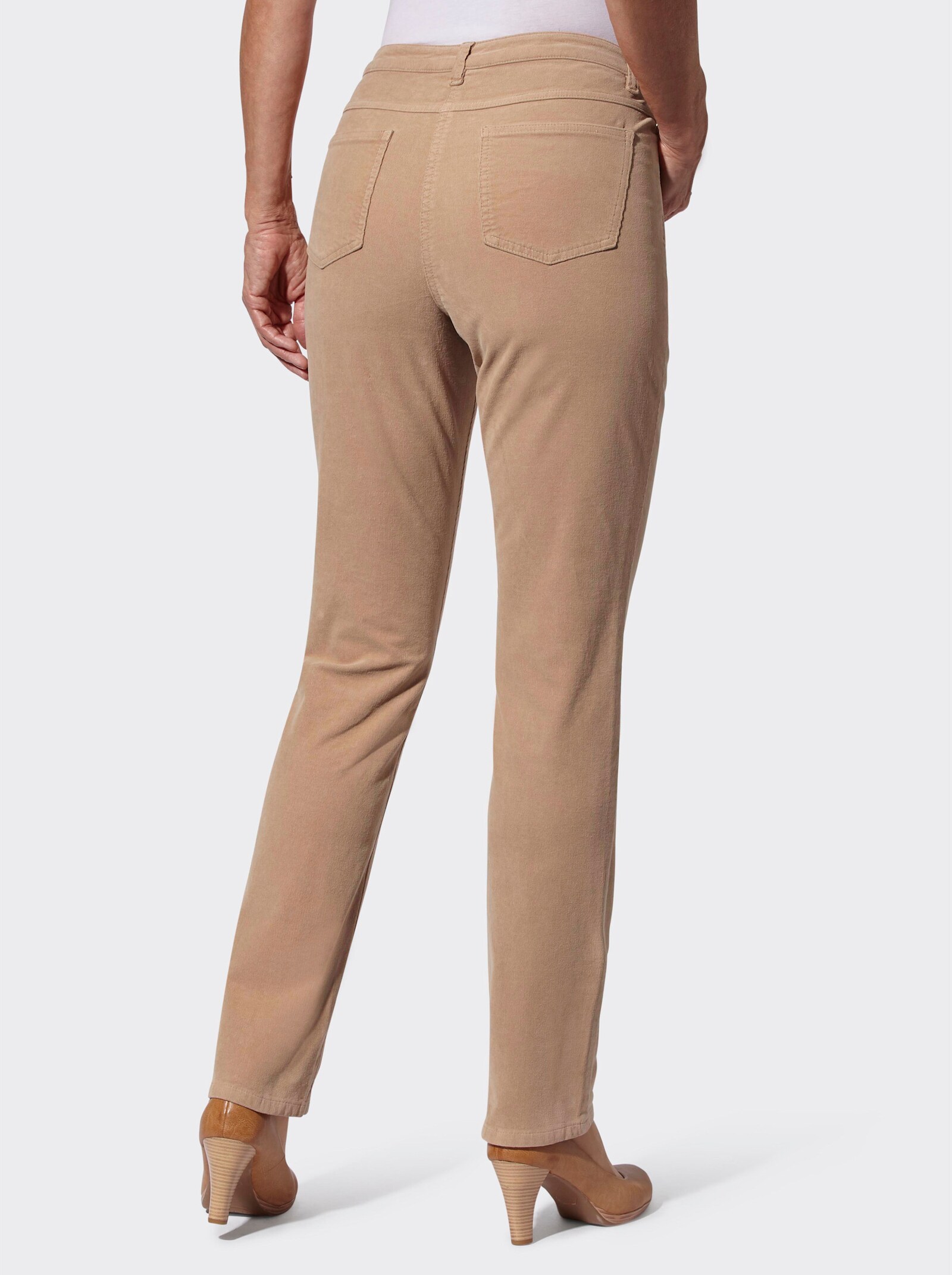 Cordhose in Stretch-Qualität - camel