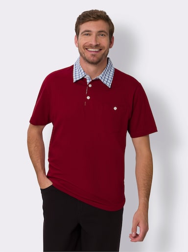 Poloshirt met korte mouwen - donkerrood