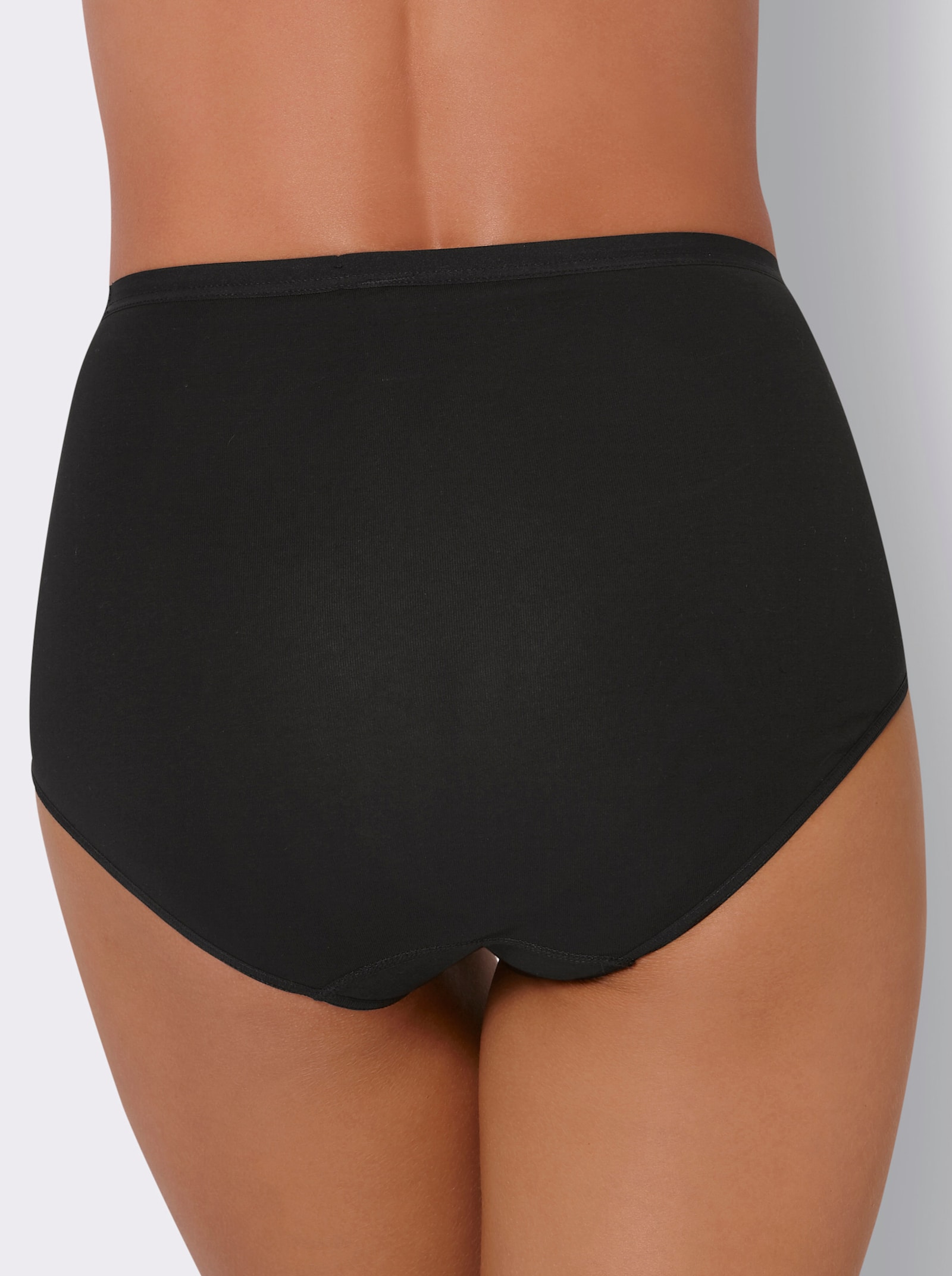 Nina von C. Taillenslip aus Baumwoll-Stretch - schwarz