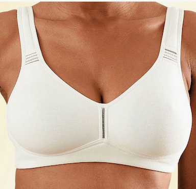 petite fleur T-Shirt-BH - schwarz+weiß