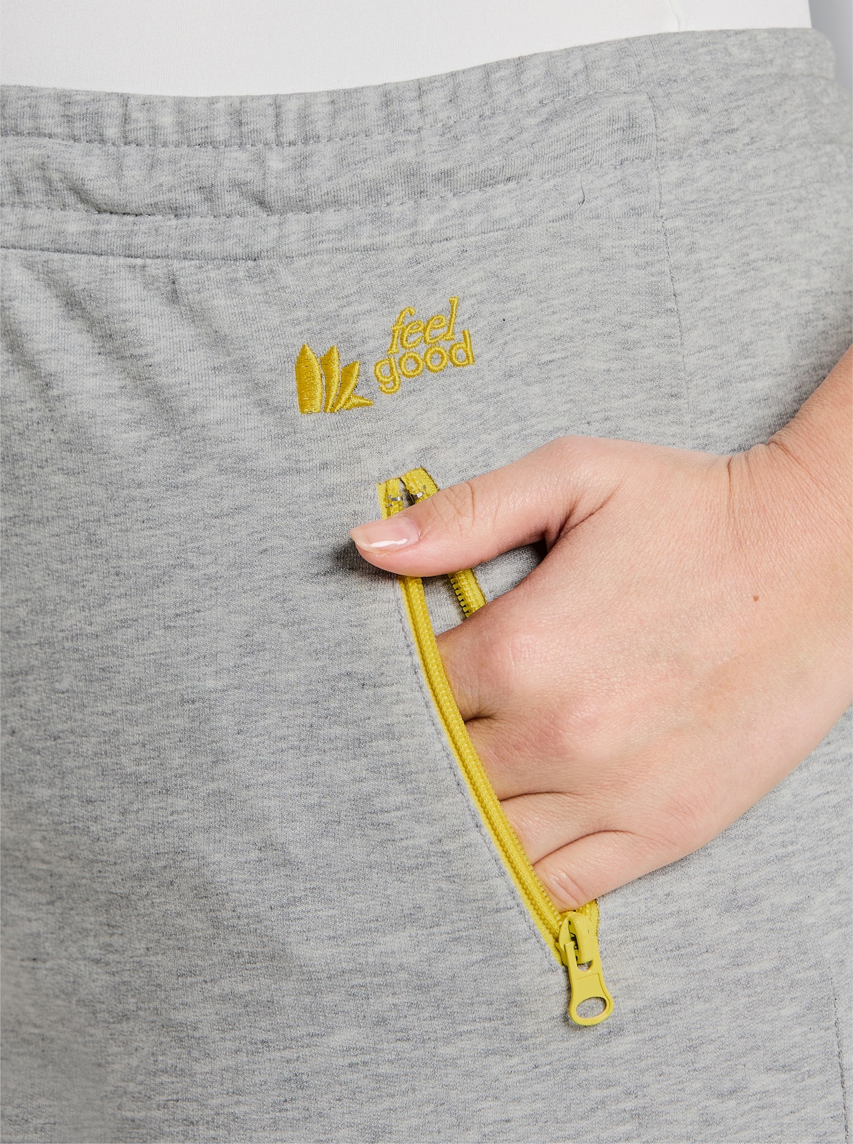 feel good Hose - grau-meliert