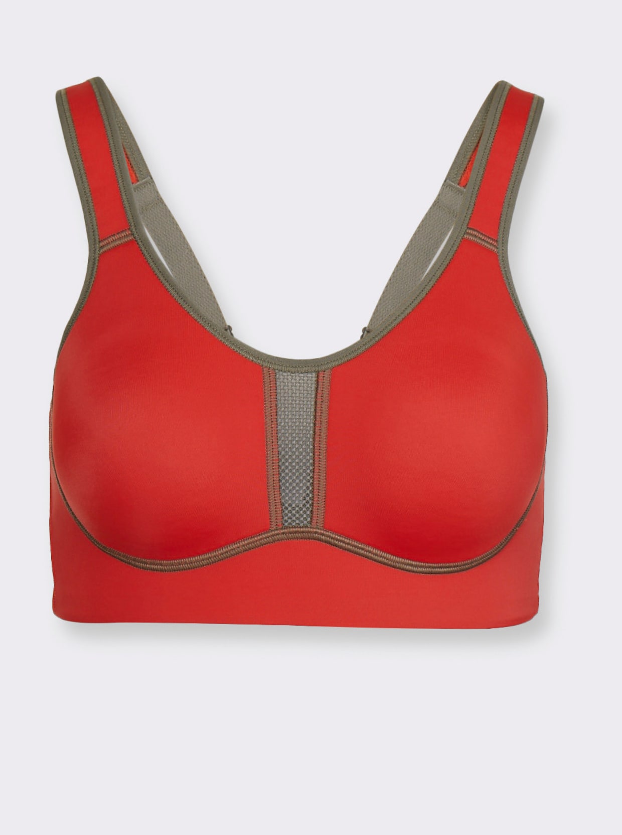 Viania Soutien-gorge de sport sans armatures - rouge corail