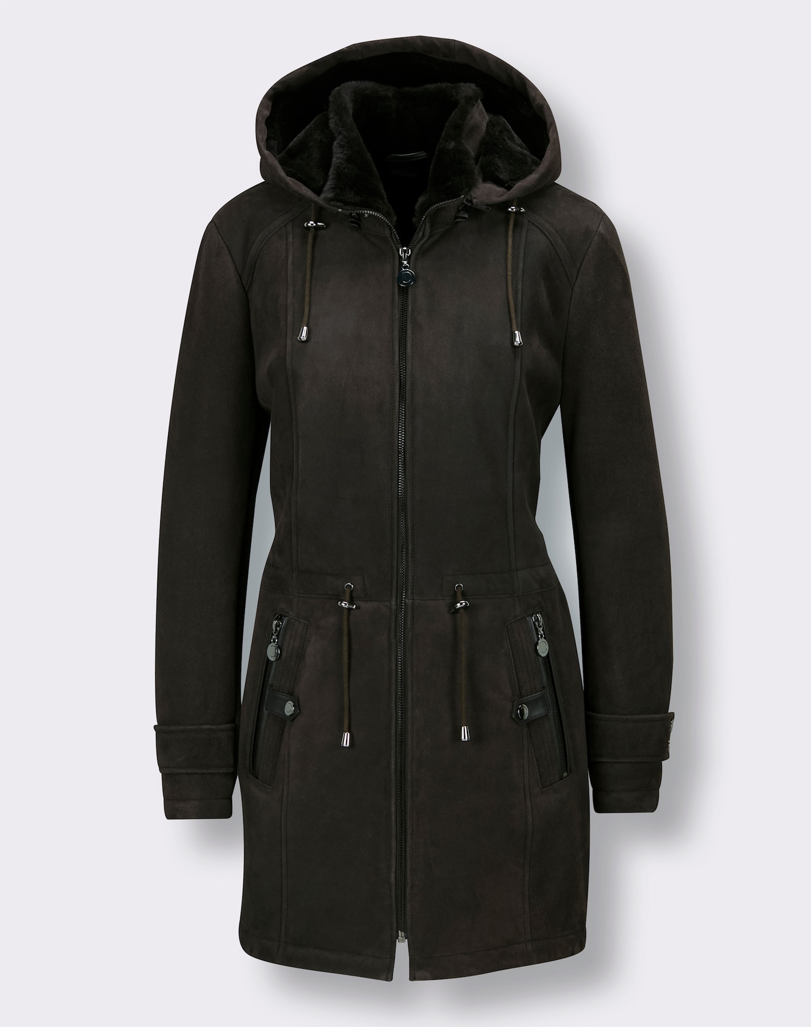 Mainpol Lammfelljacke in wärmender Qualität - braun