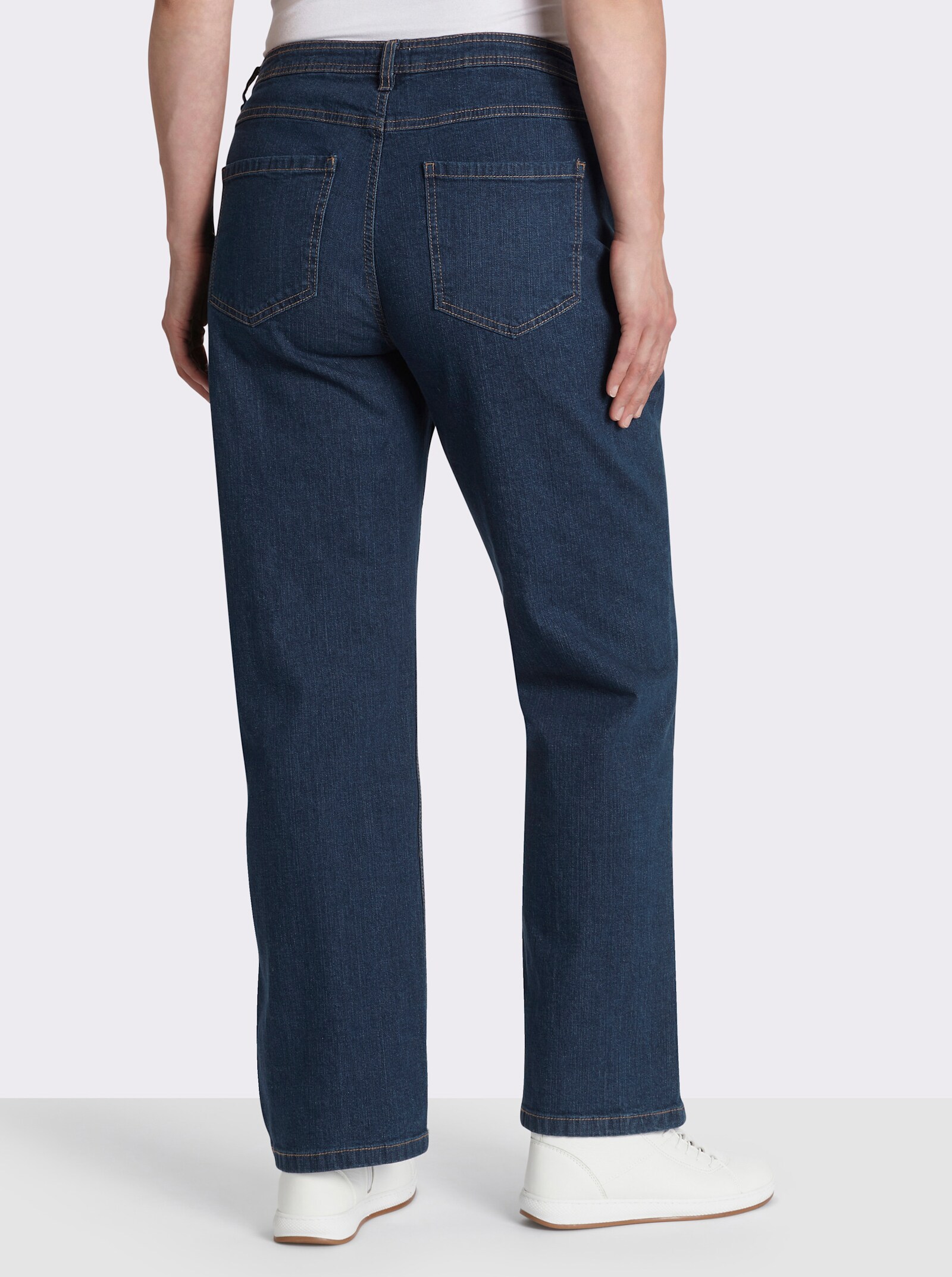 5-Pocket-Jeans mit lässig weiten Beinen - blue-stone-washed
