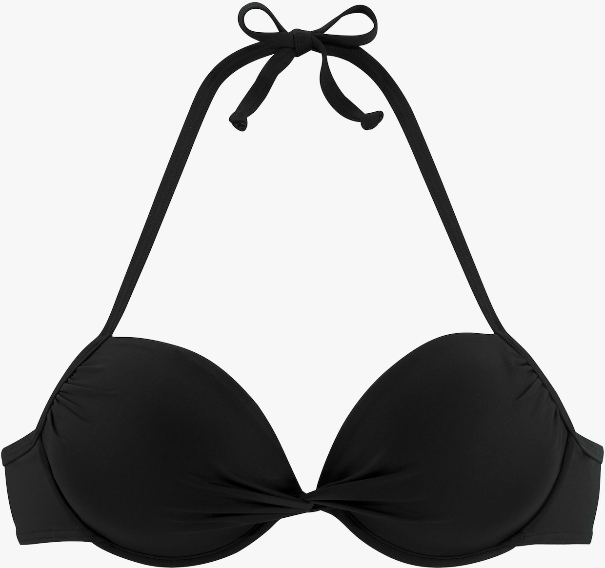 LASCANA Push-upbikinitop - zwart