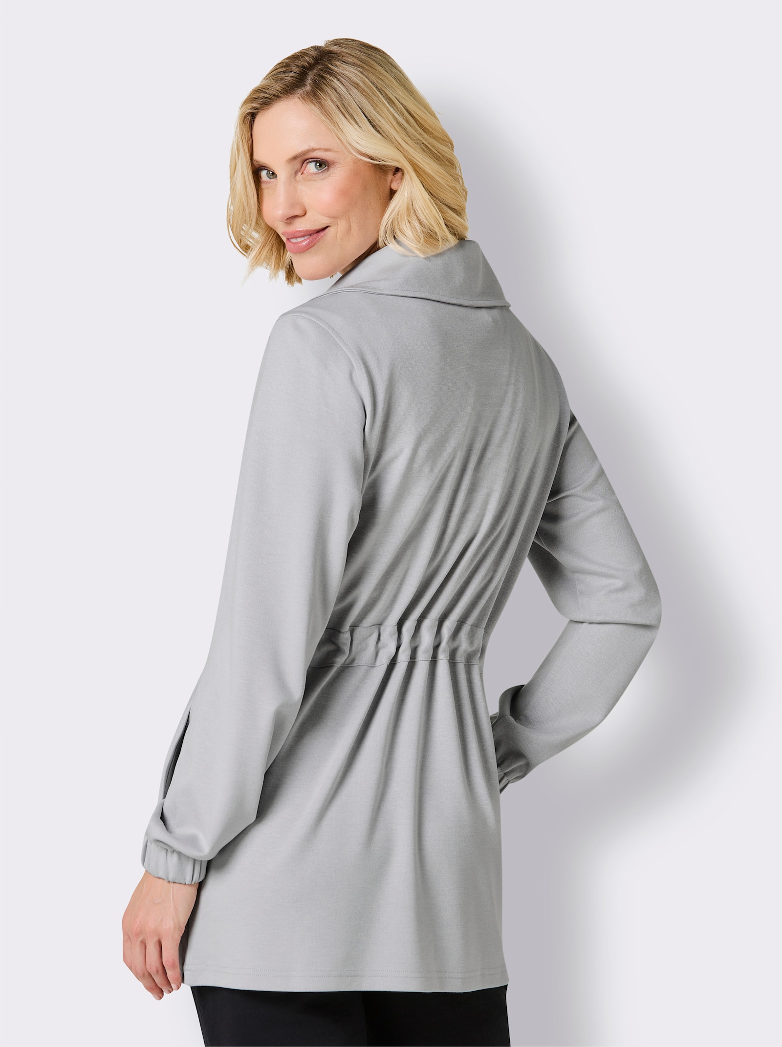 Catamaran Sweatjack, op taillehoogte in wijdte verstelbaar - grijs gemêleerd