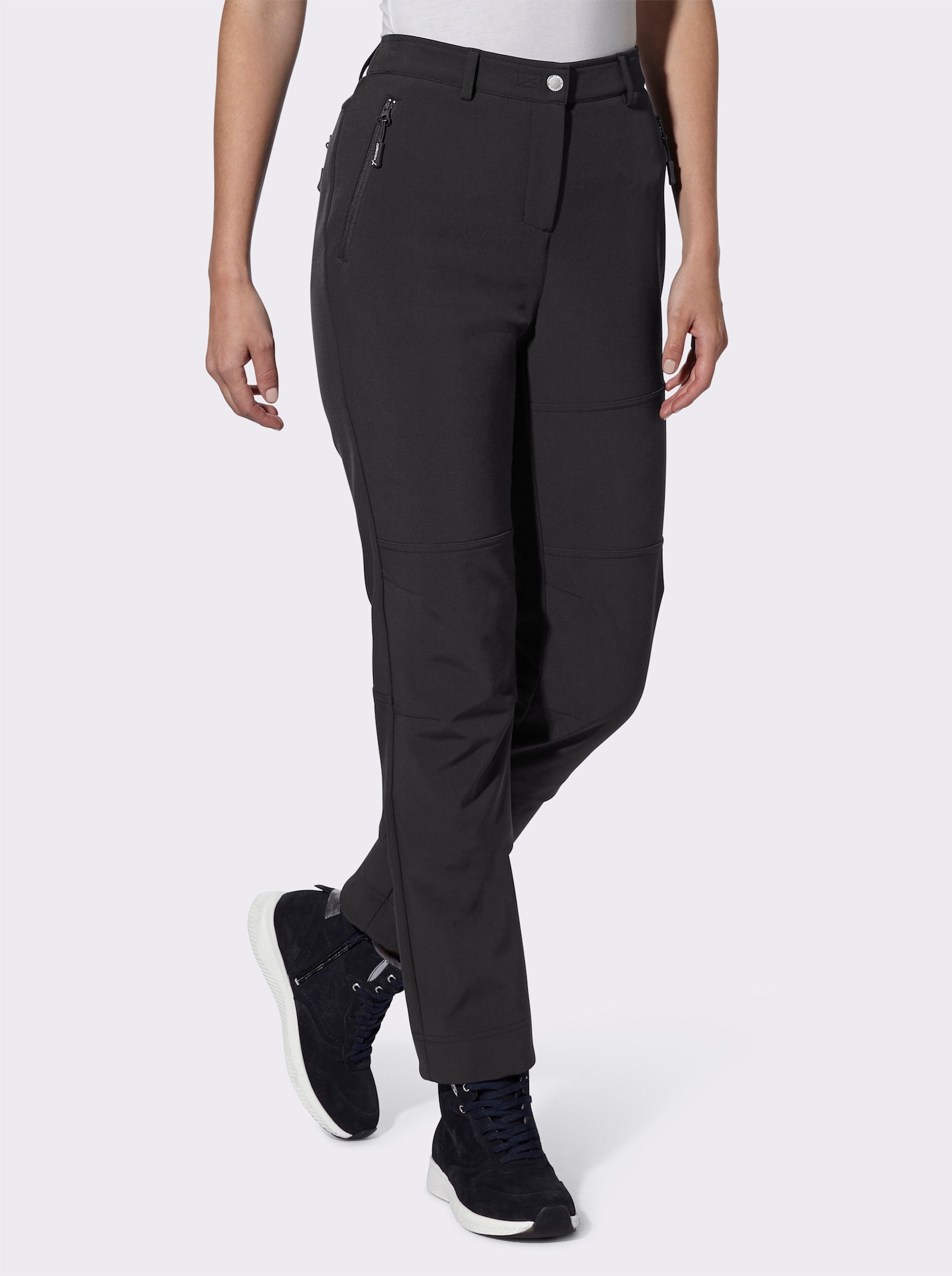 Softshellhose mit Fleece-Innenseite - schwarz