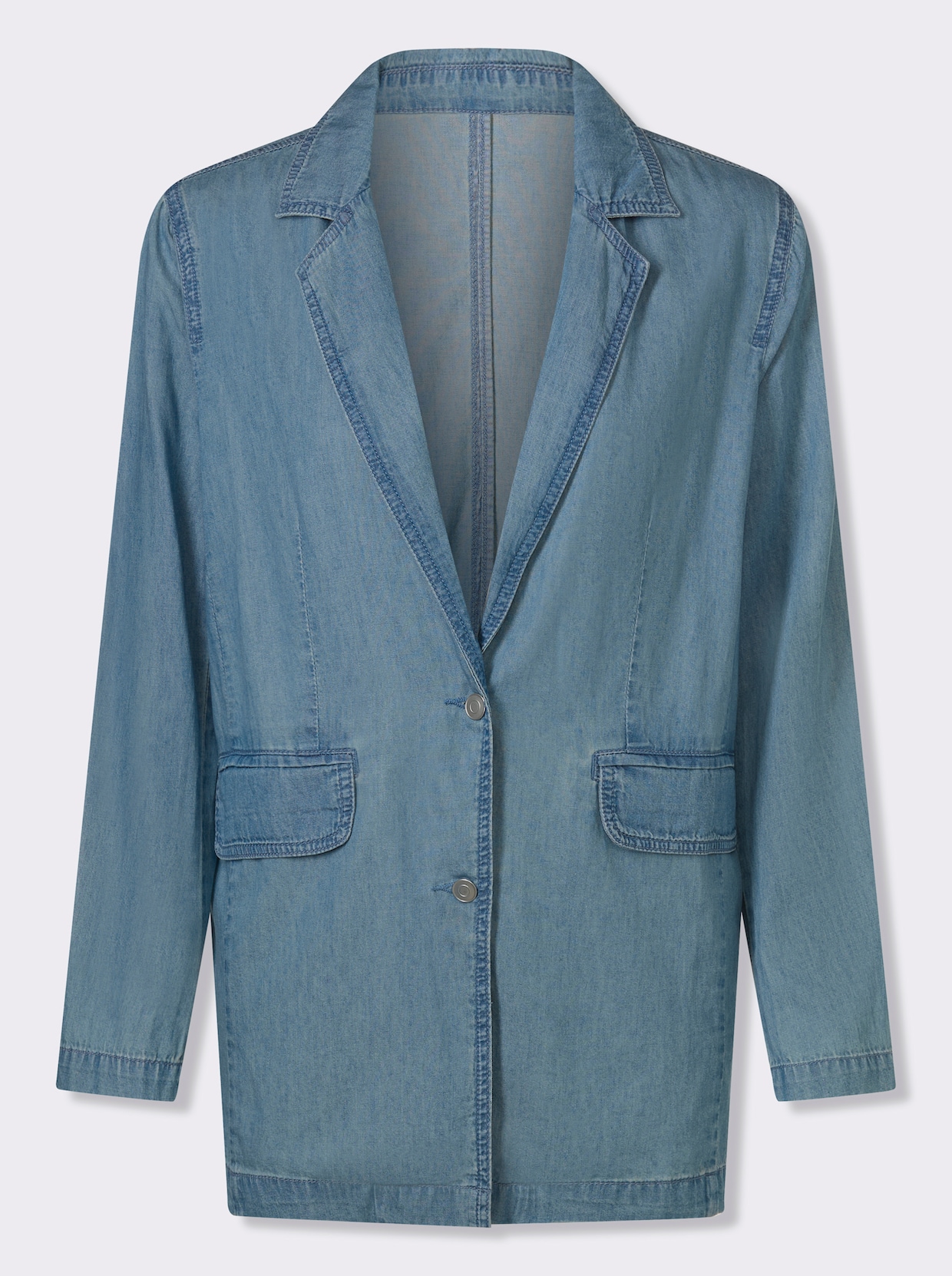 Jeansblazer - blue-bleached