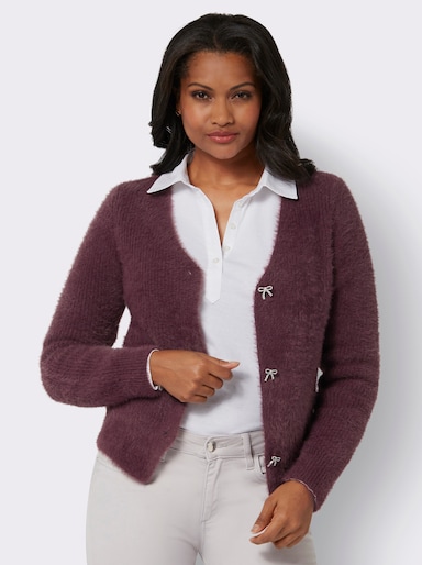 Strickjacke - burgund