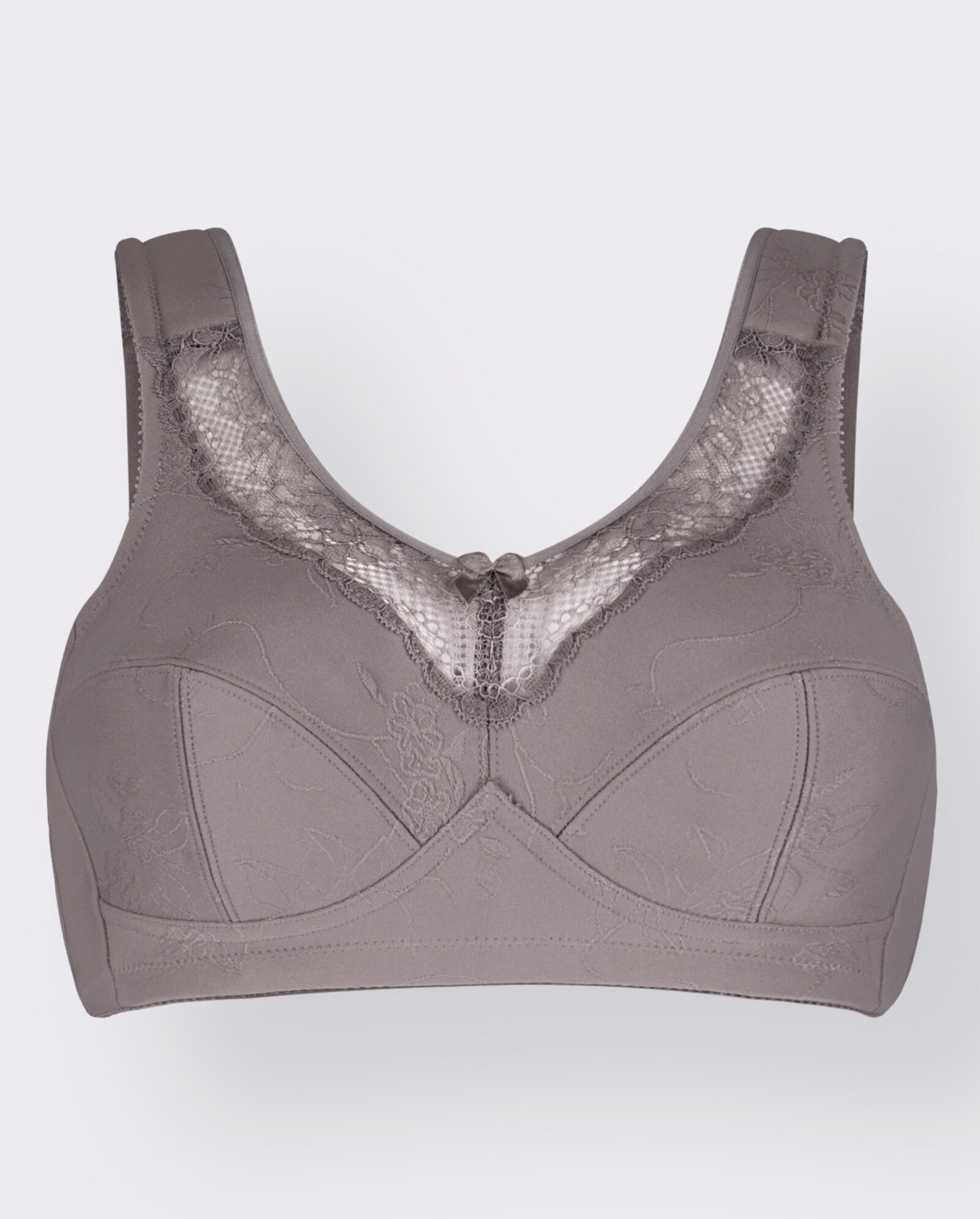 Susa Steunbeha zonder beugel met jacquardpatroon - taupe