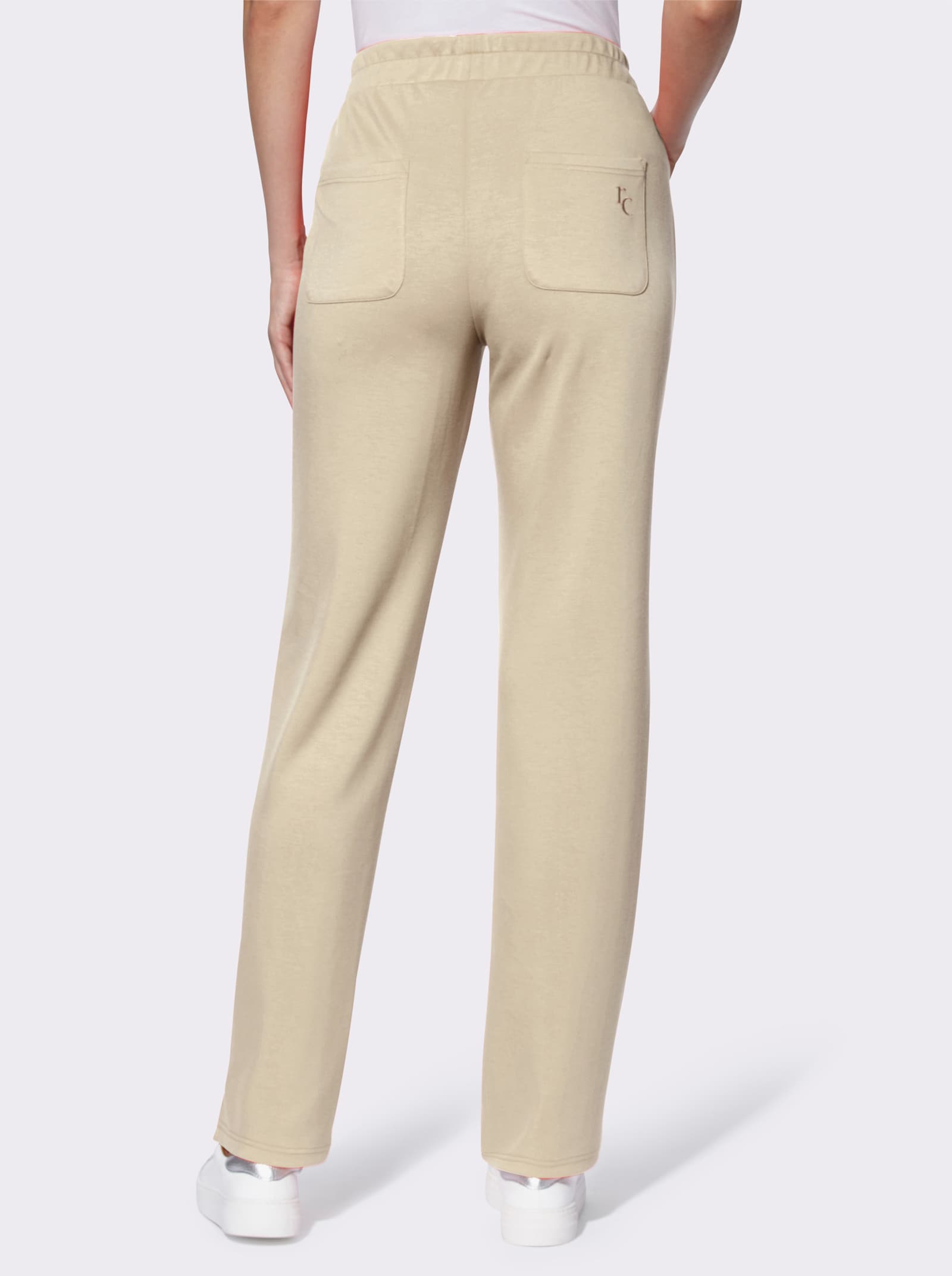 heine Sweathose mit seidig-mattem Glanz - sand