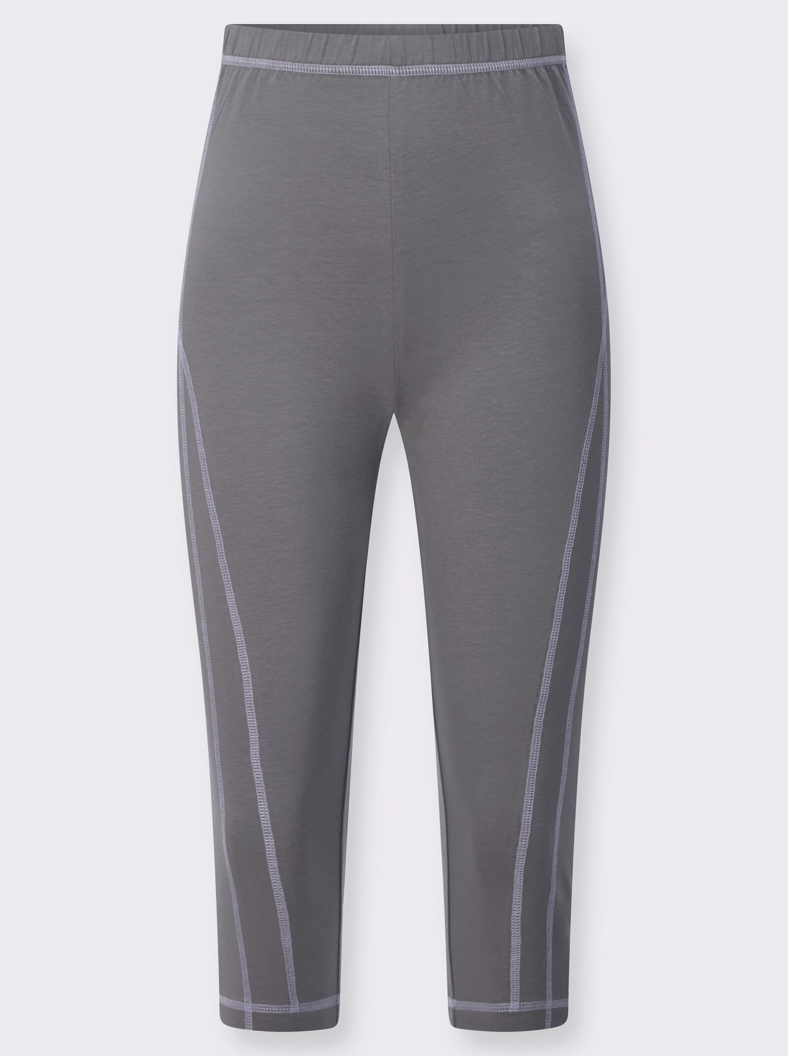 Caprileggings mit Kontrastnähten - anthrazit