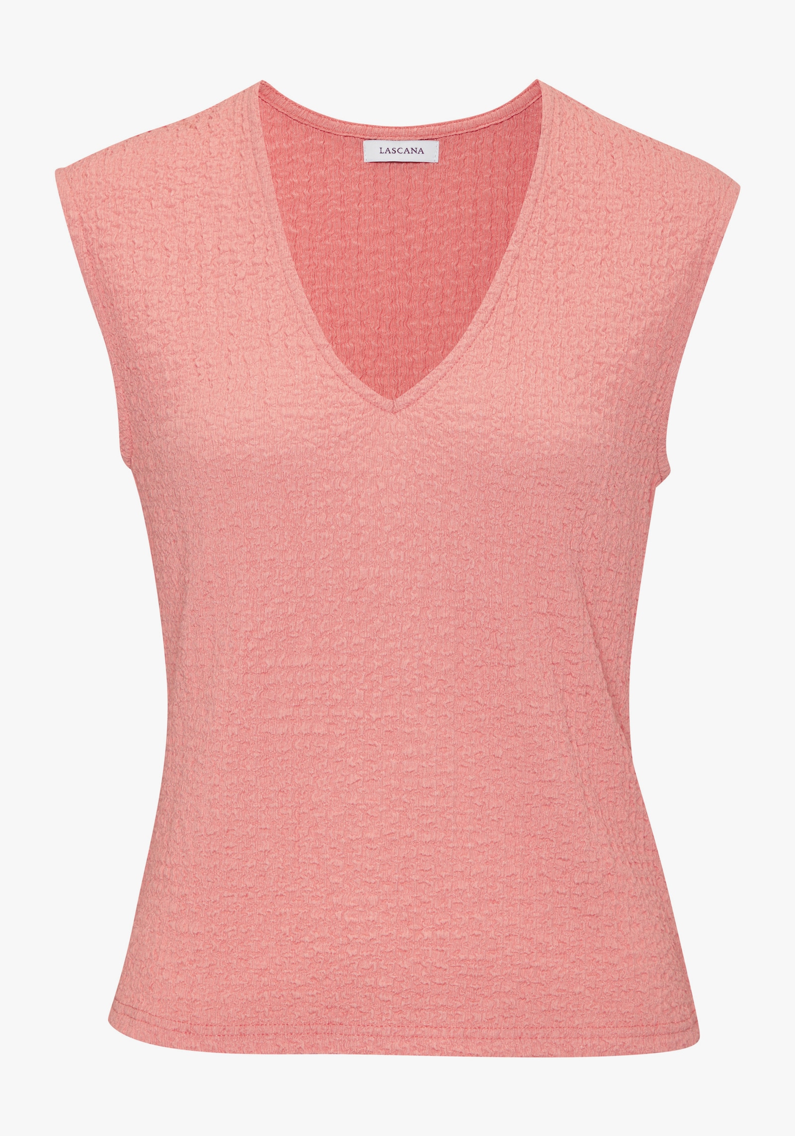 LASCANA Kurzarmshirt - pfirsich