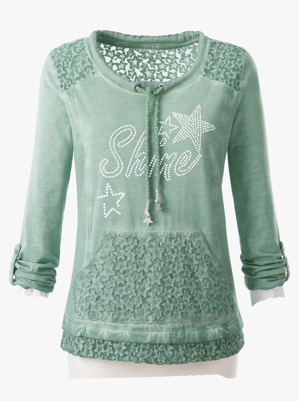 Shirt met lange mouwen - mint