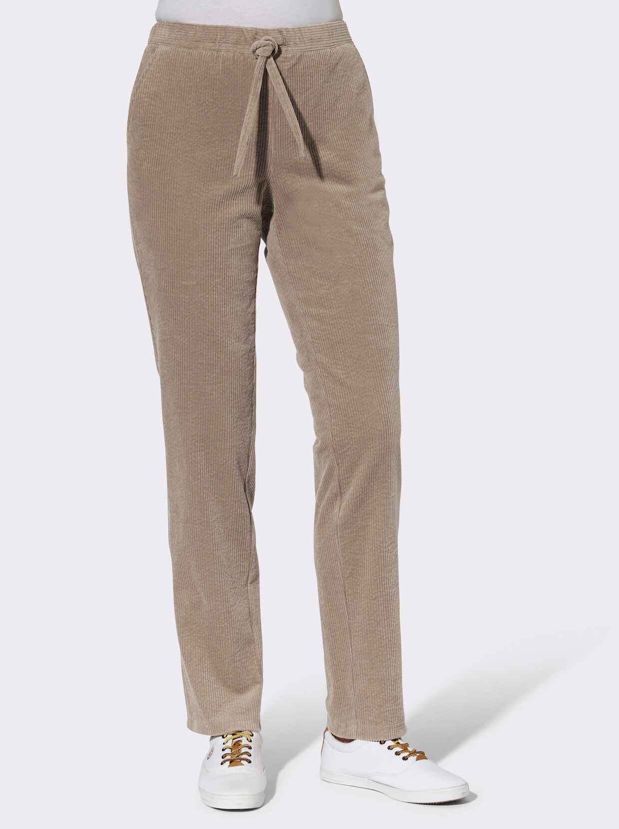 Ribcordbroek - beige