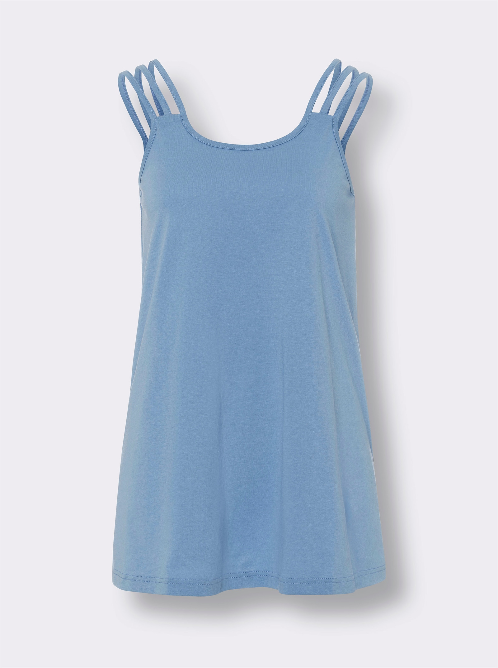 Shorty mit schmalen Trägern - himmelblau