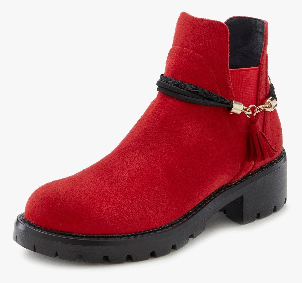 LASCANA bottines Chelsea - rouge