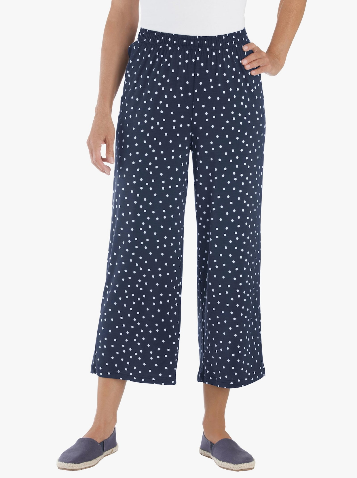 Culotte - nachtblauw gestippeld
