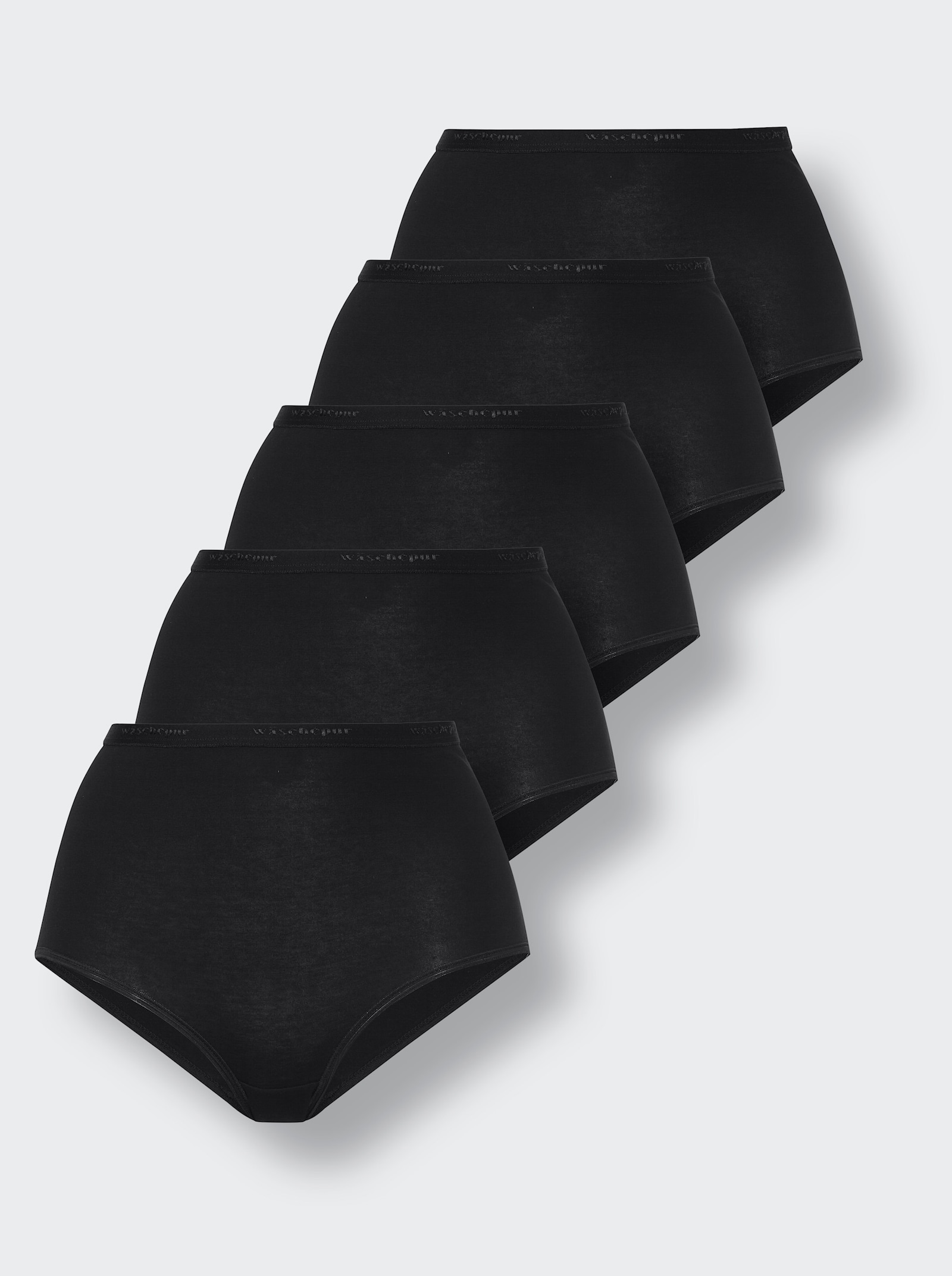 Höga trosor med elastiska avslut - svart