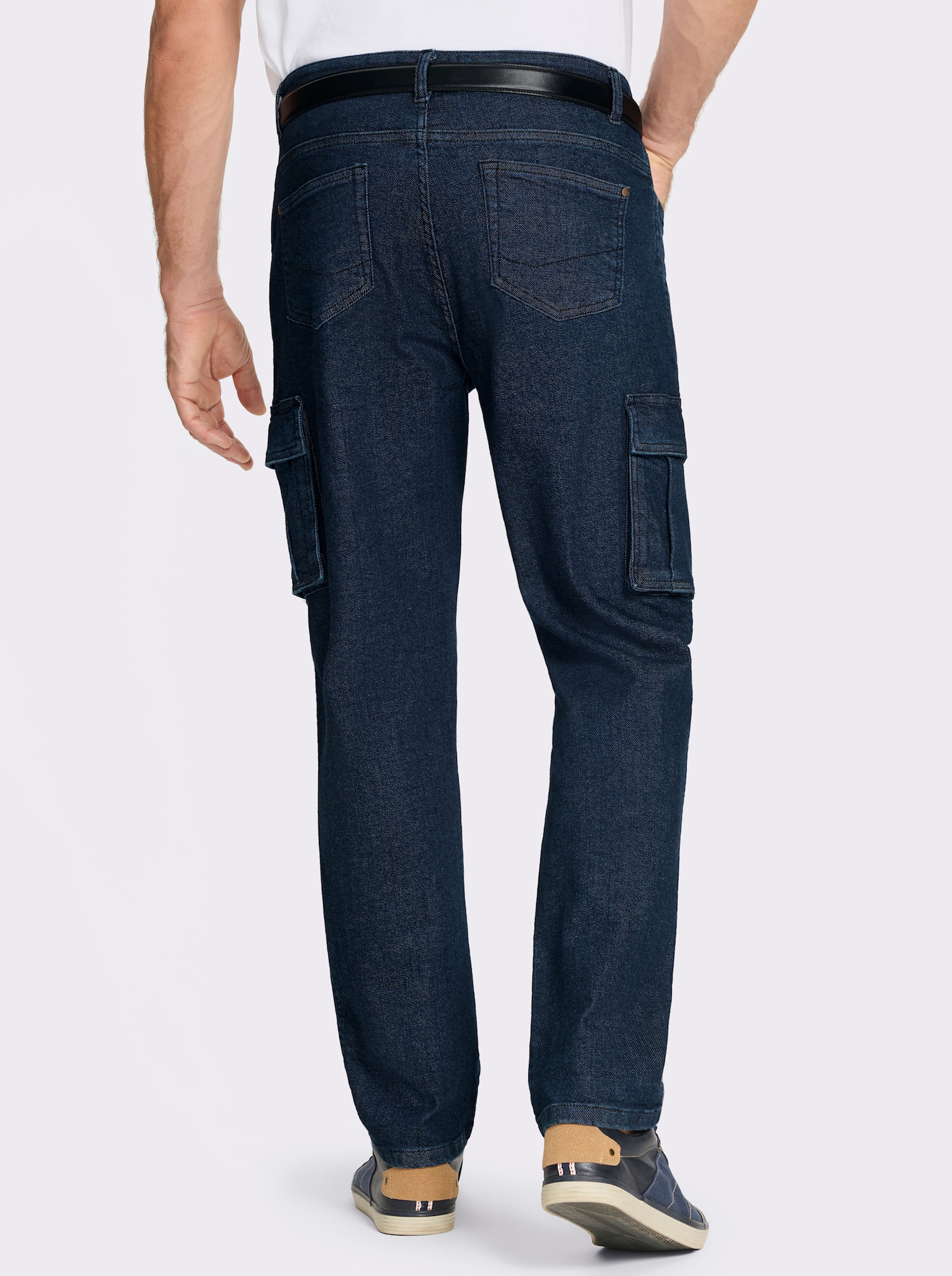 Jeans mit Stretch - dark blue denim