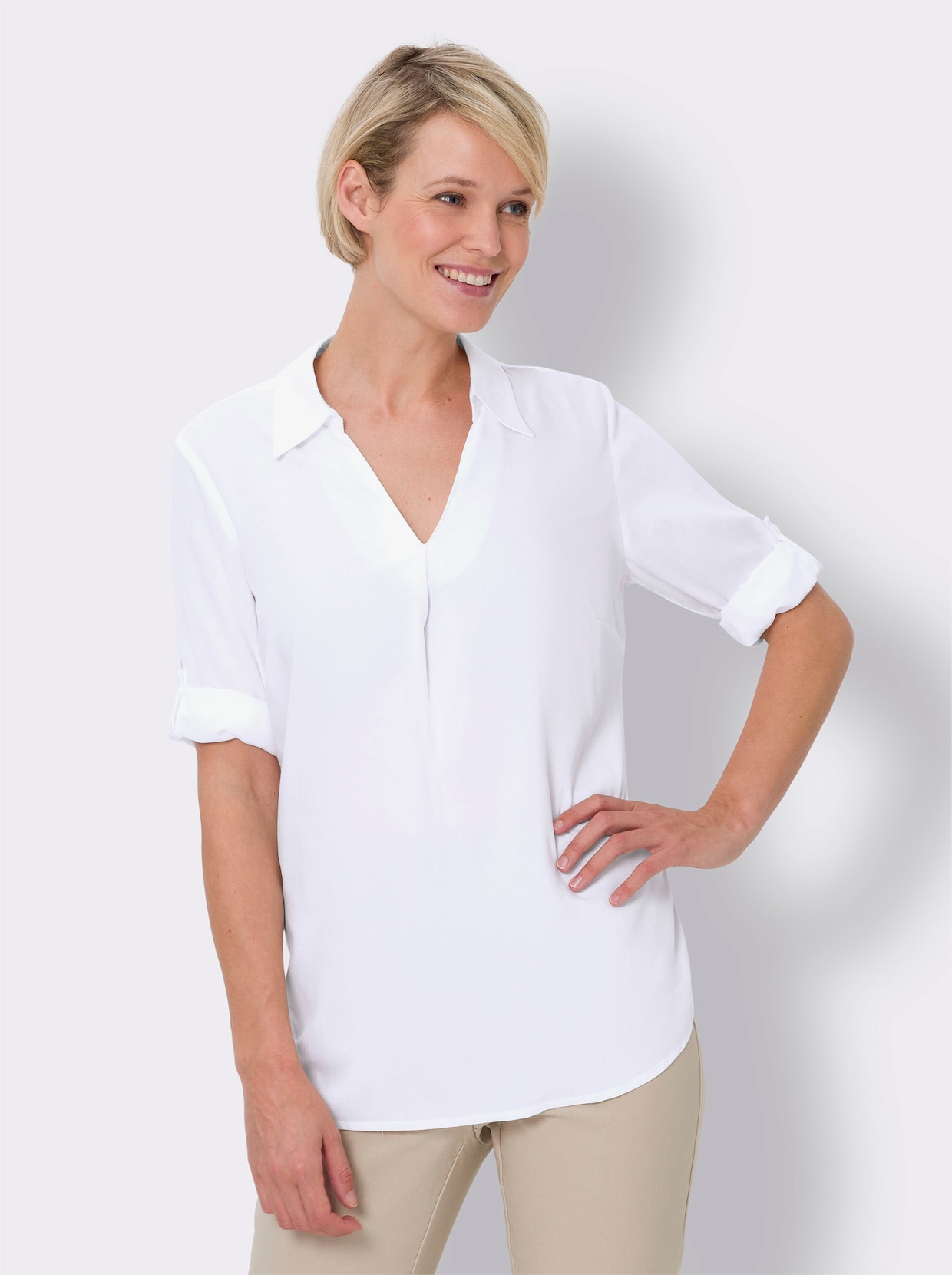 Comfortabele blouse - wit