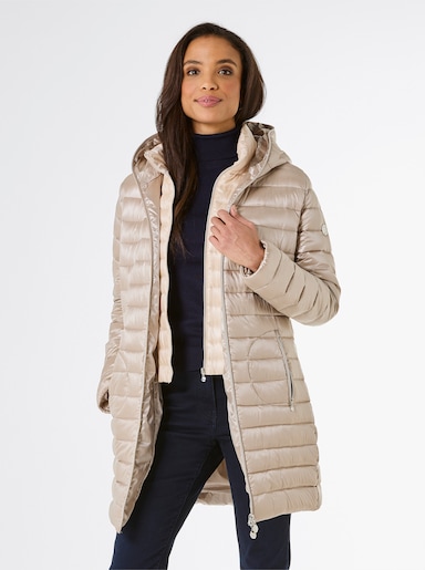 CREATION L PREMIUM Daunenjacke 2-in-1 Optik - sesam-elfenbein