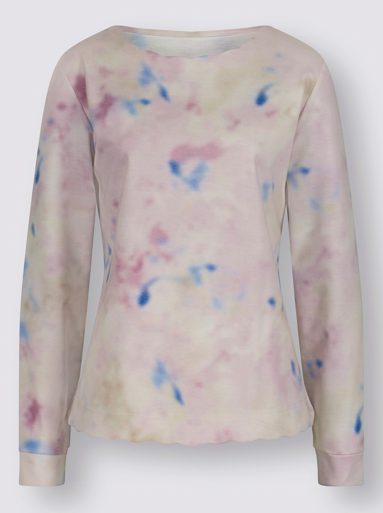 Sweatshirt - sand-hortensie-bedruckt