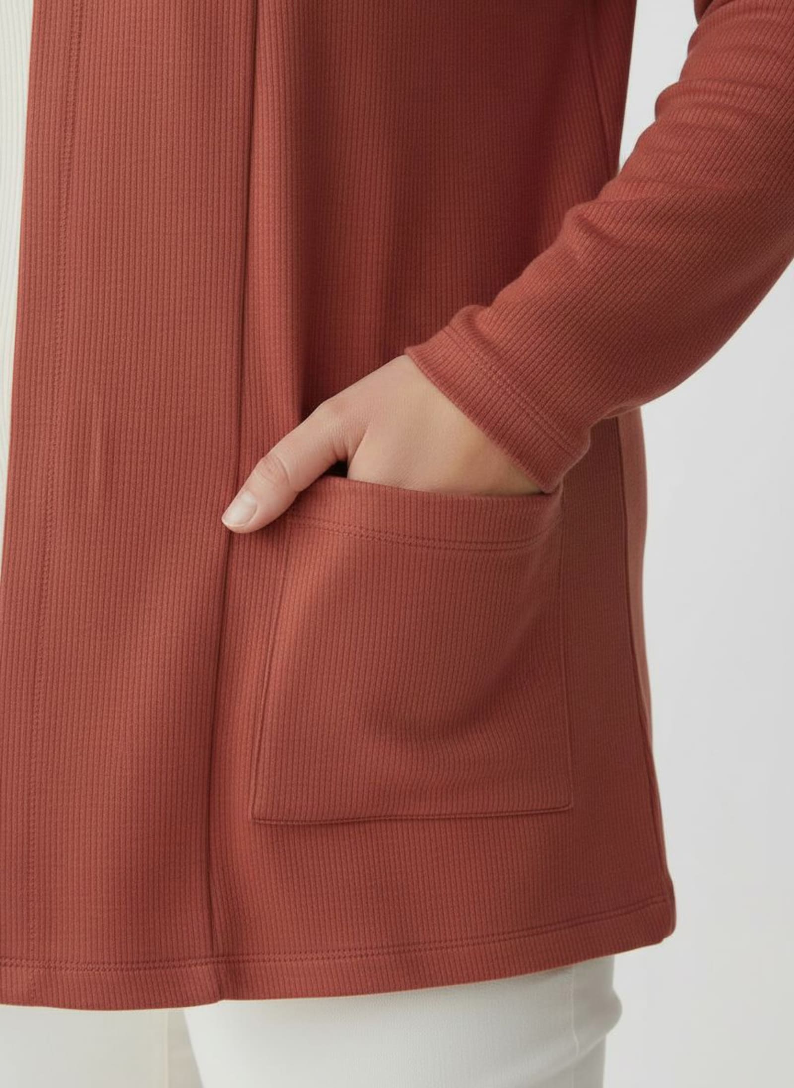 Shirtjacke mit Schalkragen - terra