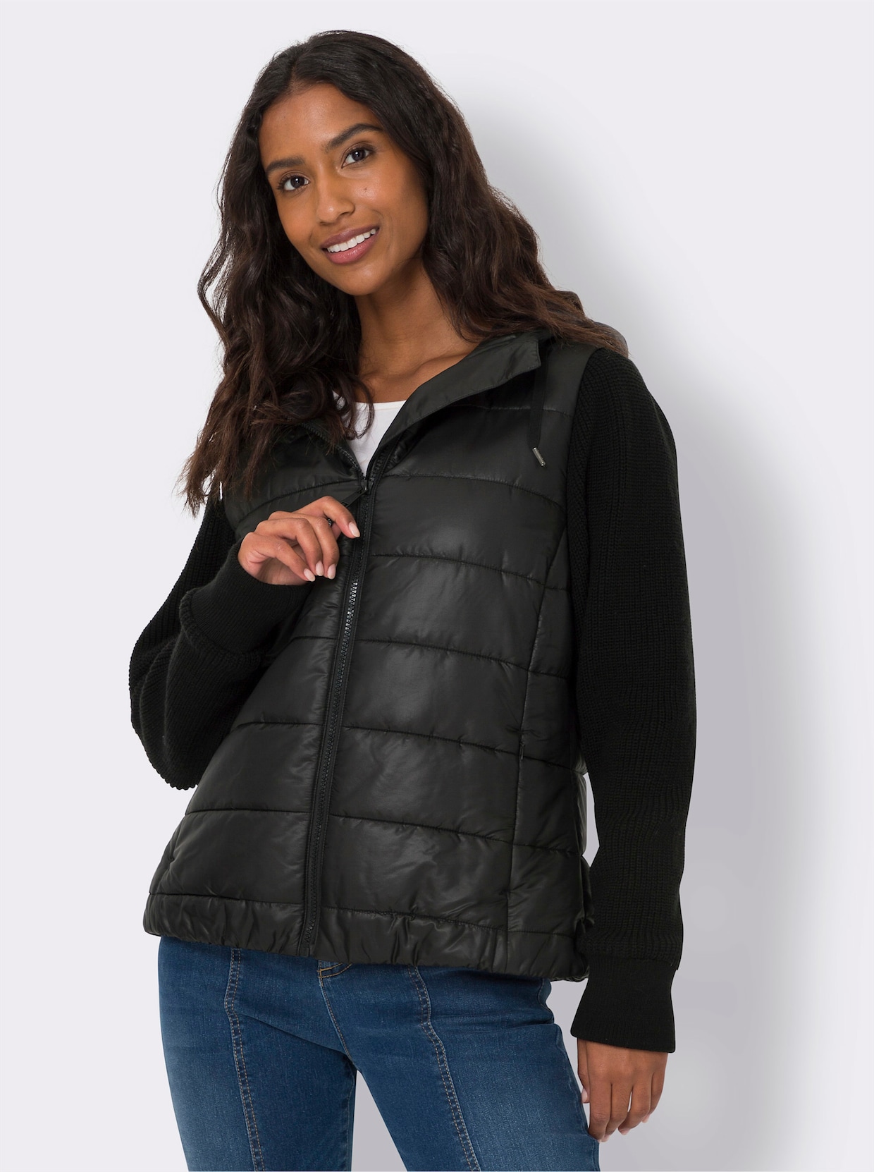 heine Steppjacke - schwarz