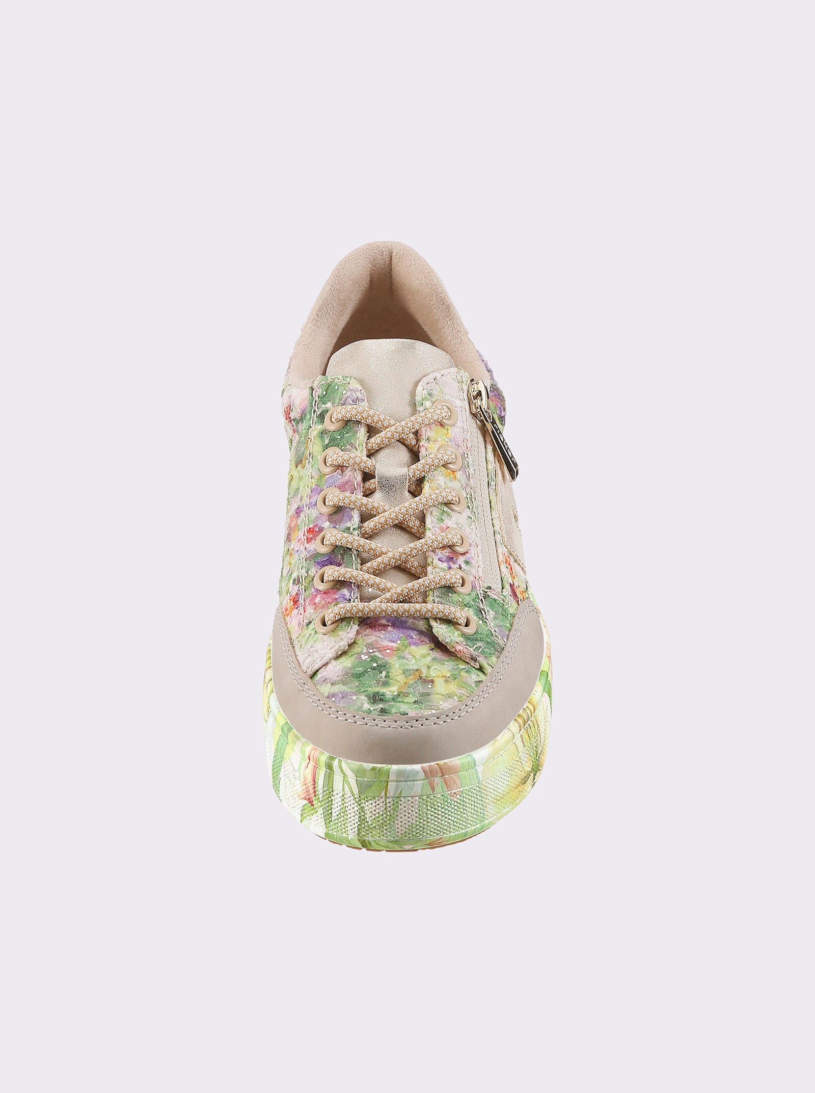Rieker Sneaker im Wildblumen-Dessin - grün-bedruckt
