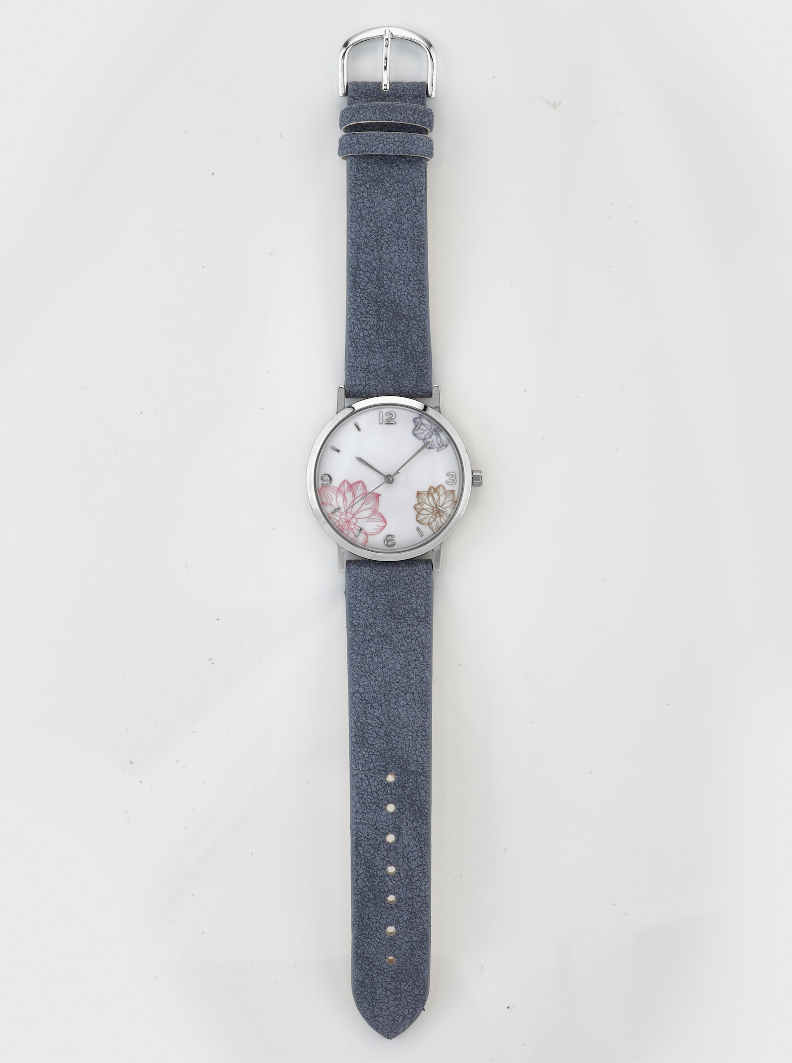 Loop Schal mit Armbanduhr - bleu