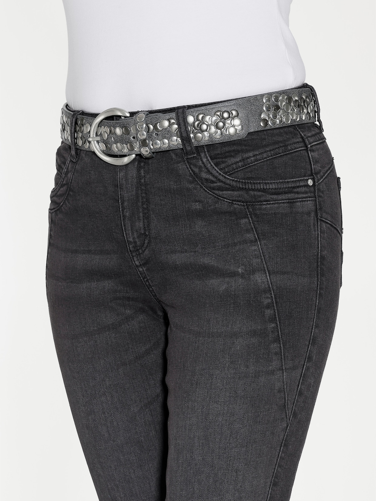 heine Skinny jeans - grafiet denim
