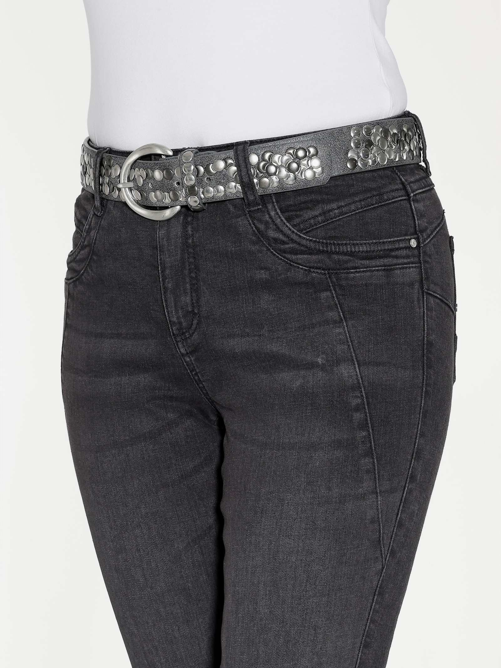 heine Jean skinny effet push-up - graphite denim