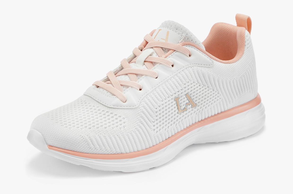 LASCANA Sneaker - wit/roze