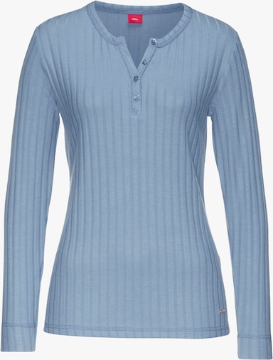 s.Oliver Langarmshirt - rauchblau